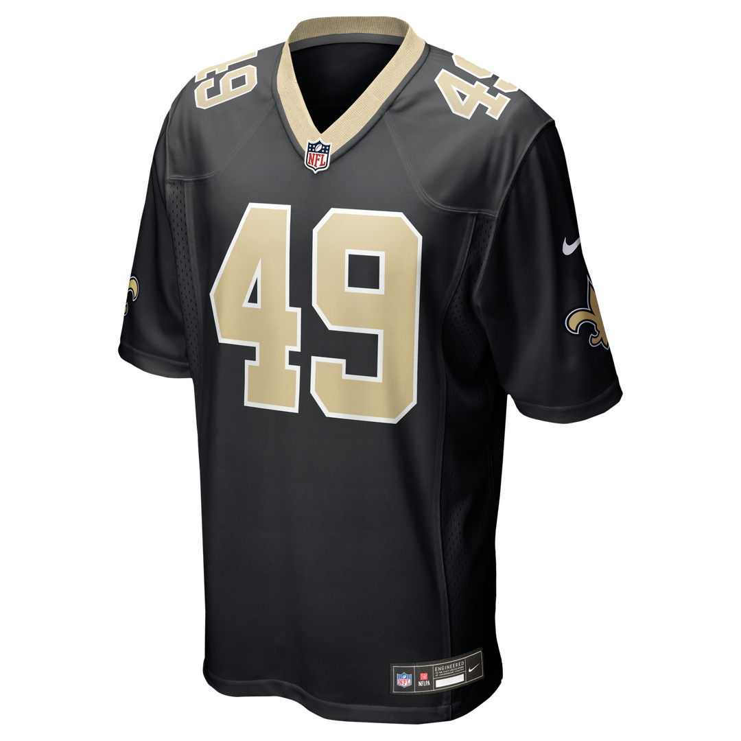 Zach Wood New Orleans Saints Nike Game Jersey - Black Official NFL Team Apparel Football Fan Gear
