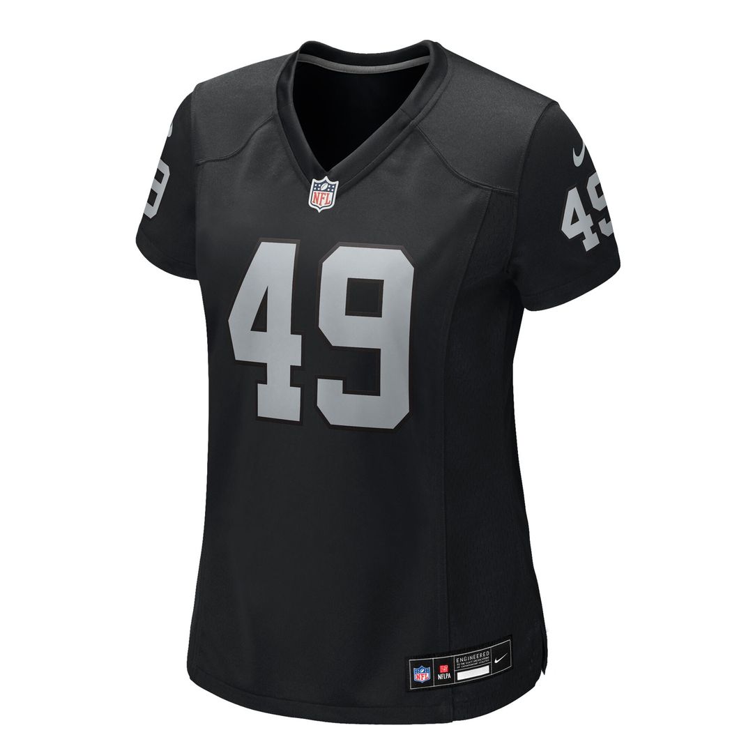 Charles Snowden Las Vegas Raiders Nike Women's Team Game Jersey - Black Official NFL Team Apparel Football Fan Gear