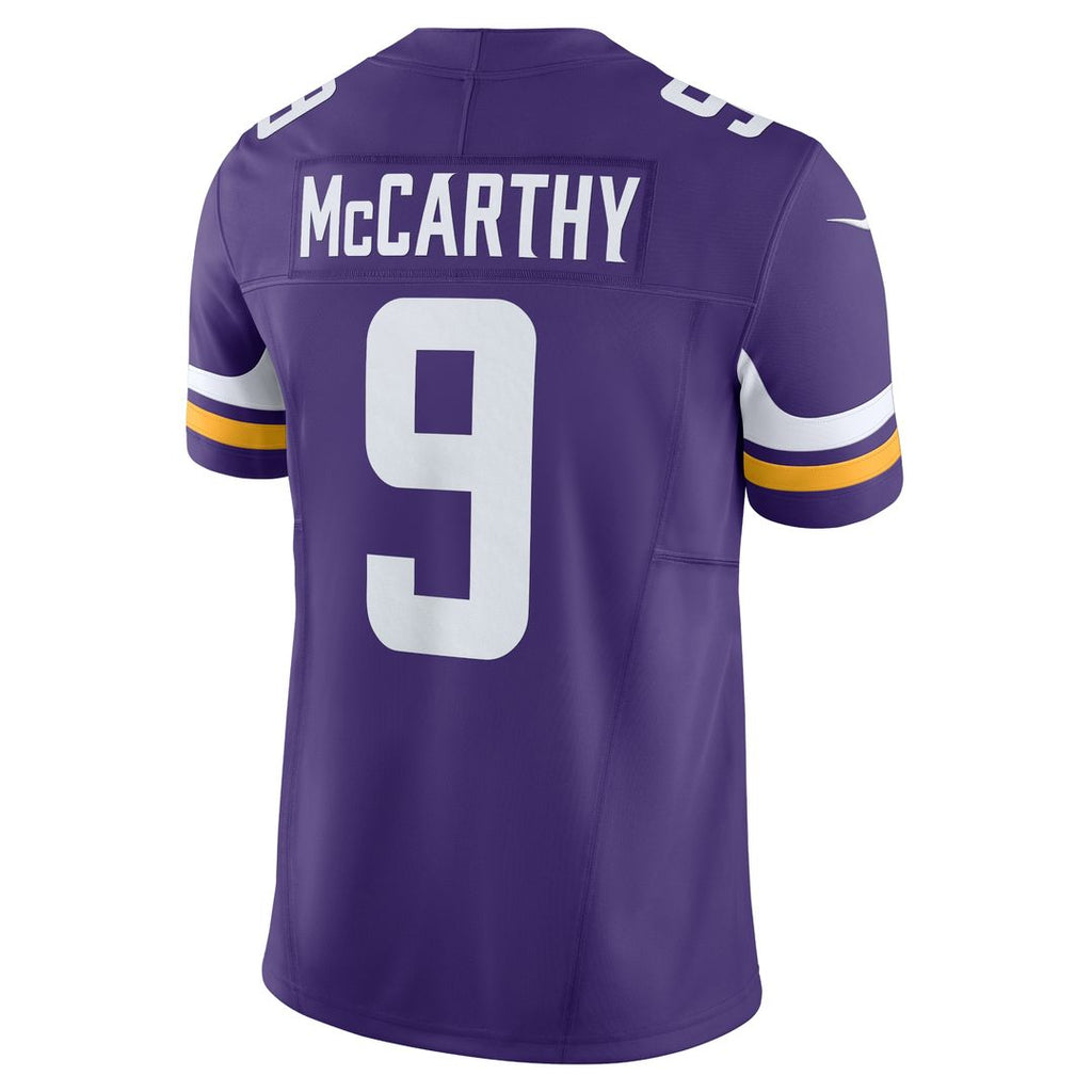 J.J. McCarthy Minnesota Vikings Nike Vapor F.U.S.E. Limited Jersey - White Official NFL Team Apparel Football Fan Gear