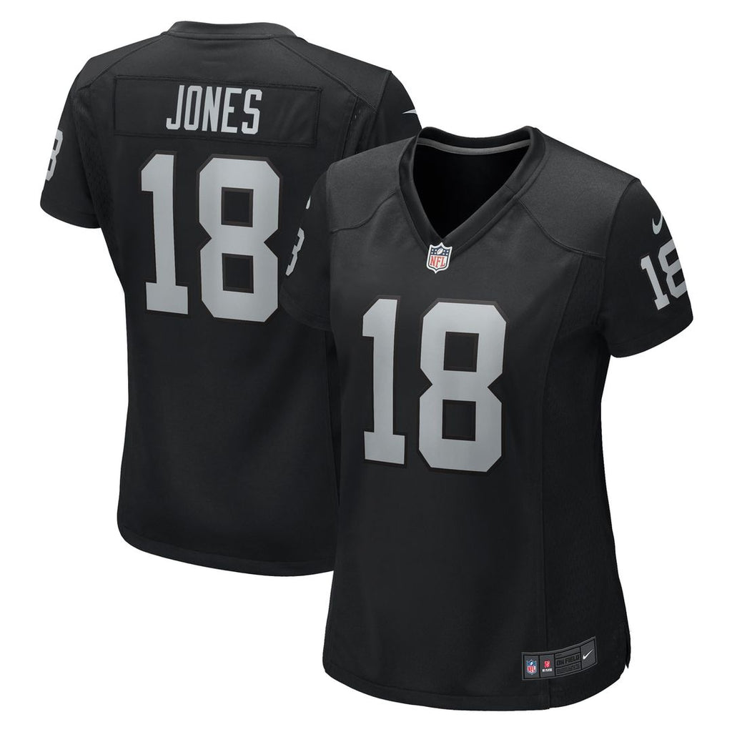 Jack Jones Las Vegas Raiders Nike Women's Game Jersey - Black Official NFL Team Apparel Football Fan Gear
