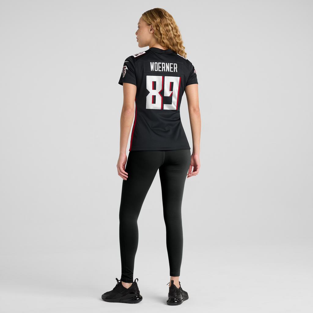 Charlie Woerner Atlanta Falcons Nike Women's Game Jersey - Black Official NFL Team Apparel Football Fan Gear