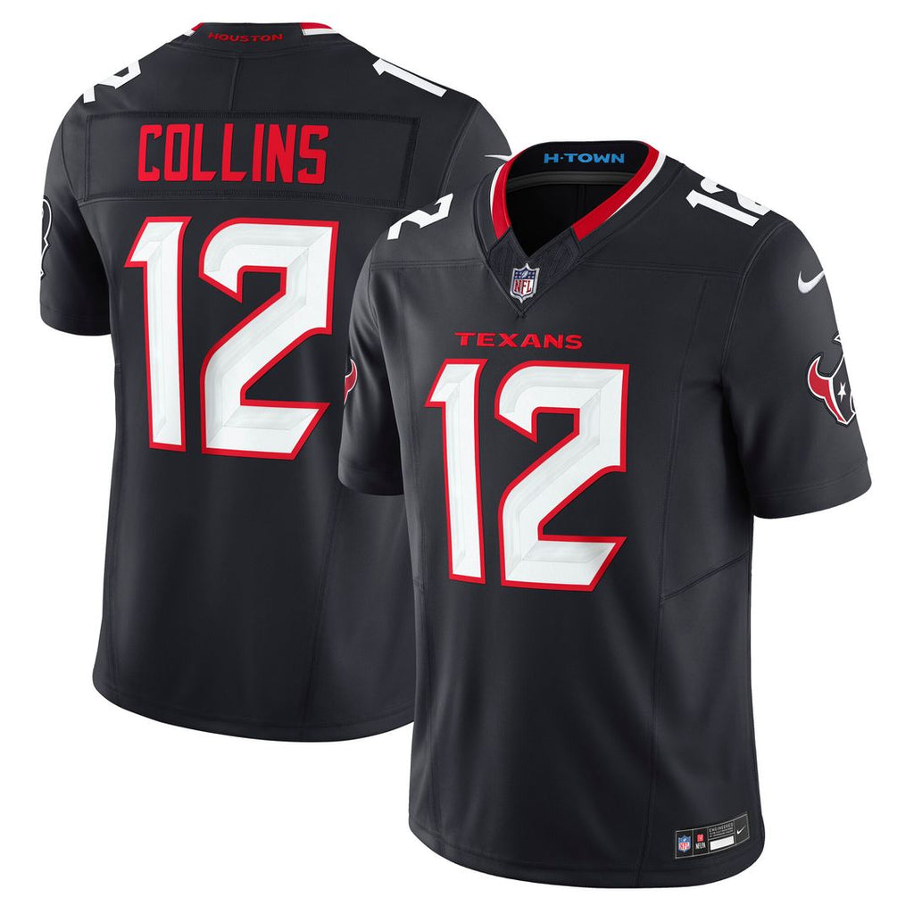 Nico Collins Houston Texans Nike Team Vapor F.U.S.E. Limited Jersey - Navy Official NFL Team Apparel Football Fan Gear