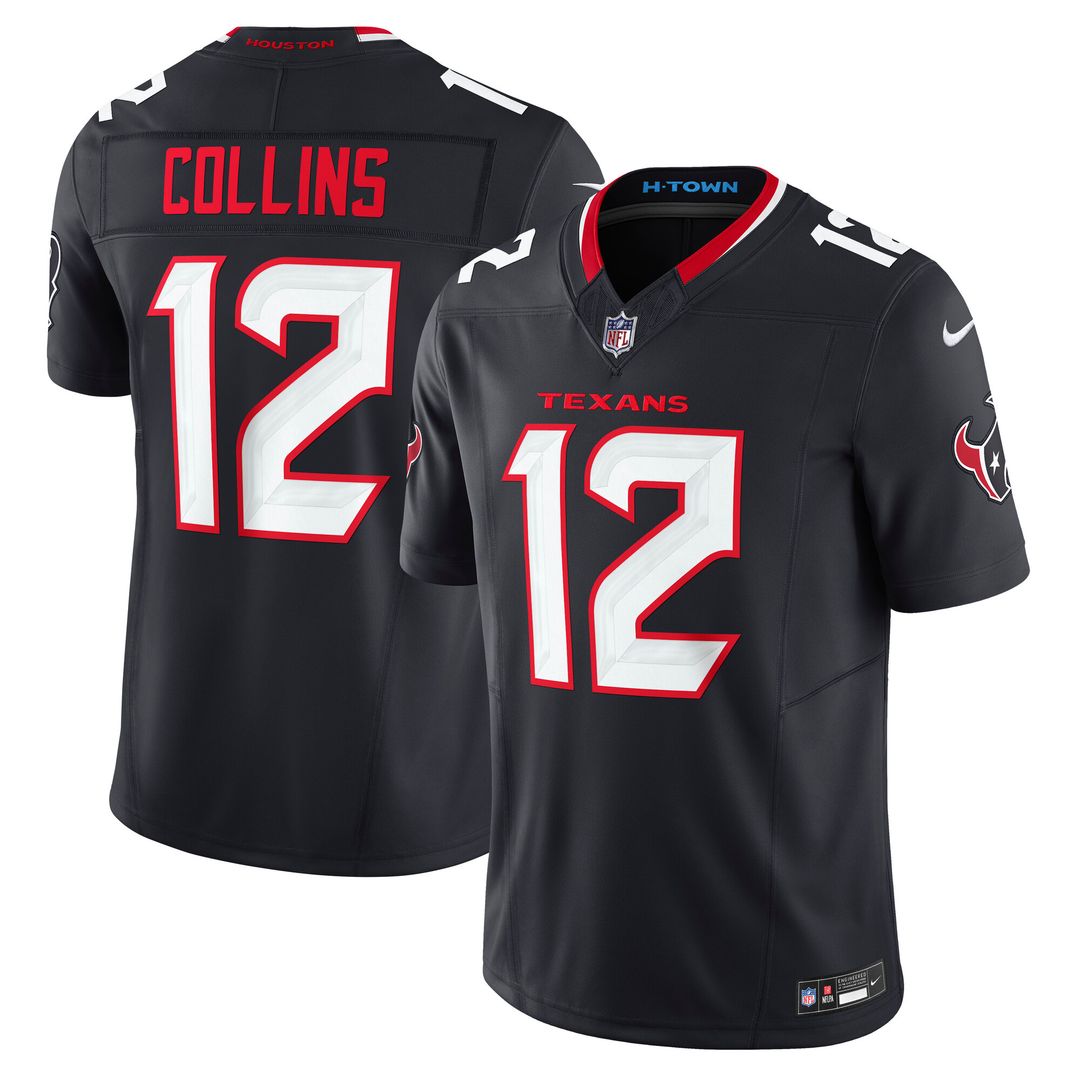 Nico Collins Houston Texans Nike Team Vapor F.U.S.E. Limited Jersey - Navy Official NFL Team Apparel Football Fan Gear