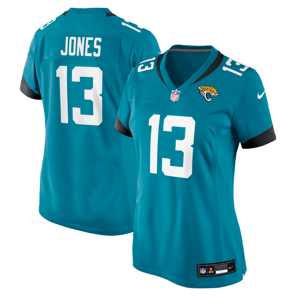 Tim Jones Jacksonville Jaguars Nike Women's Team Game Jersey - Teal Official NFL Team Apparel Football Fan Gear
