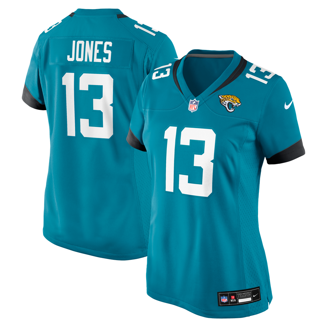 Tim Jones Jacksonville Jaguars Nike Women's Team Game Jersey - Teal Official NFL Team Apparel Football Fan Gear