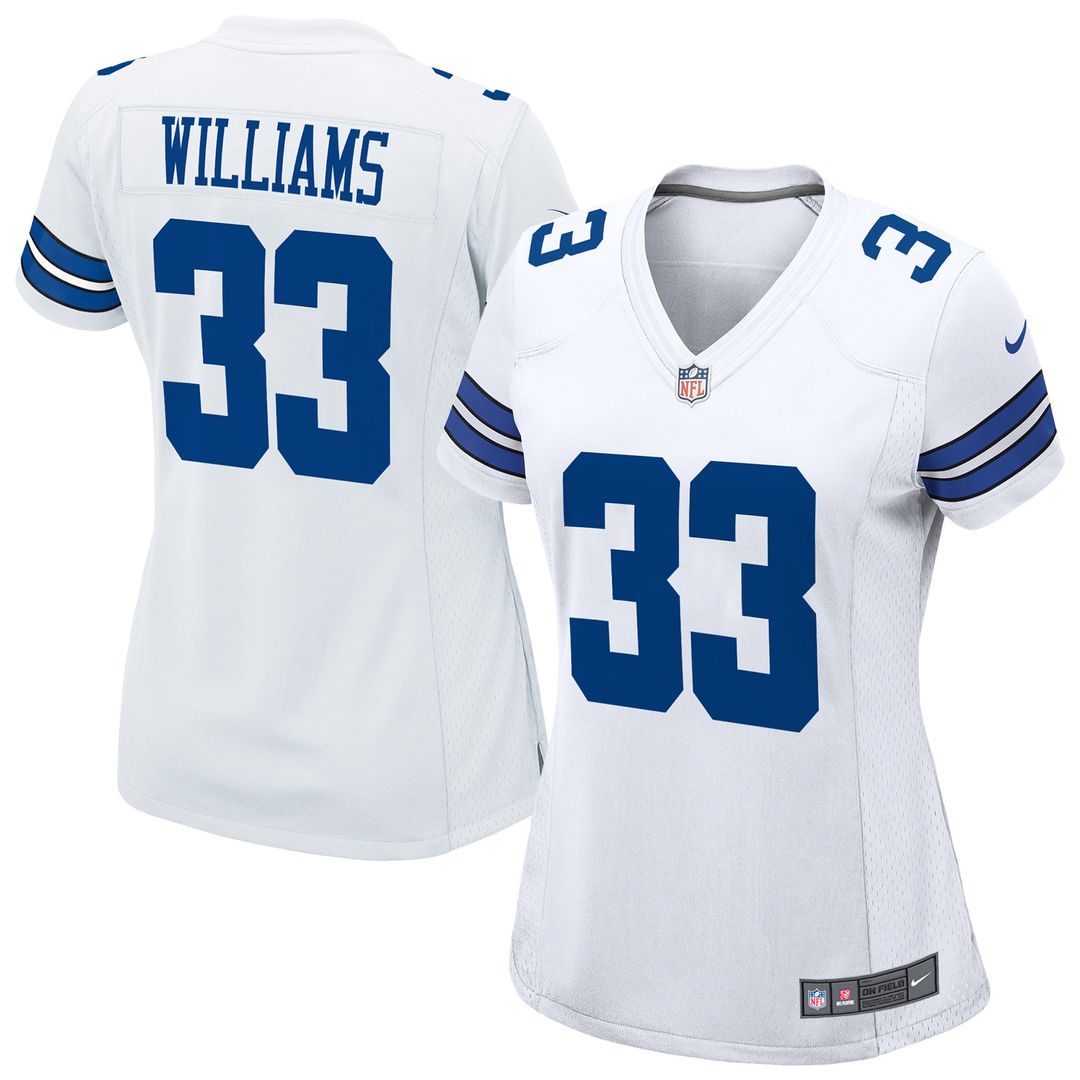 Javonte Williams Dallas Cowboys Nike Women's Team Game Jersey - Navy Official NFL Team Apparel Football Fan Gear