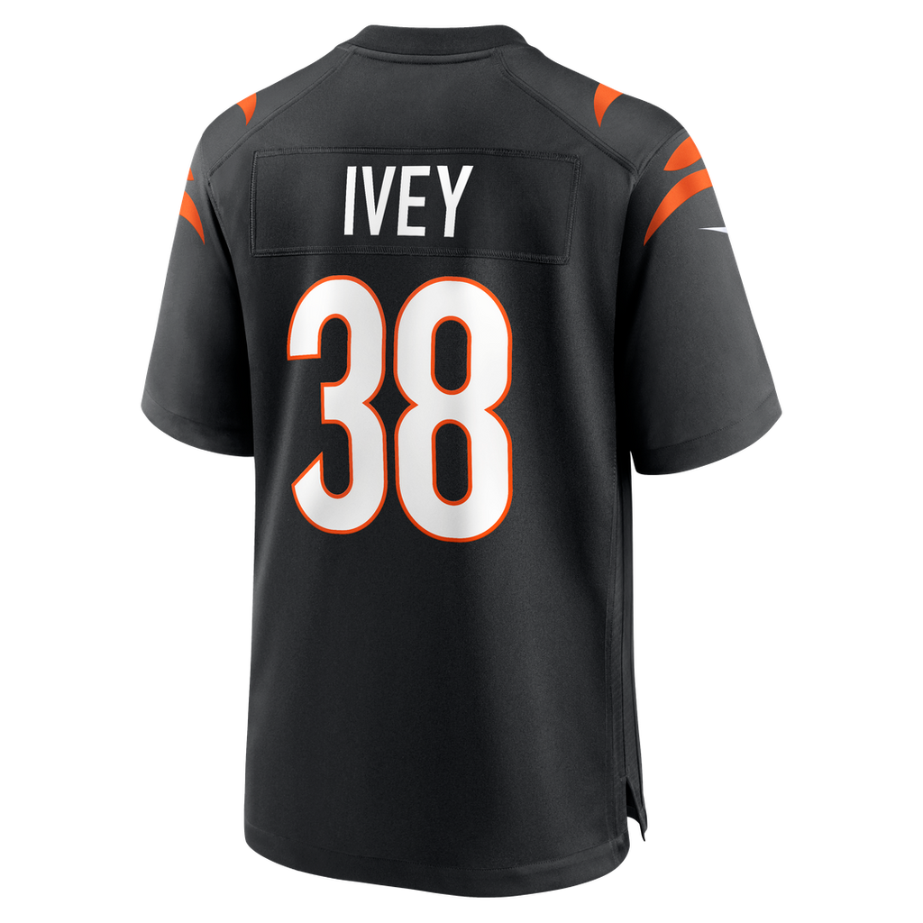 DJ Ivey Cincinnati Bengals Nike Team Game Jersey - Black Official NFL Team Apparel Football Fan Gear