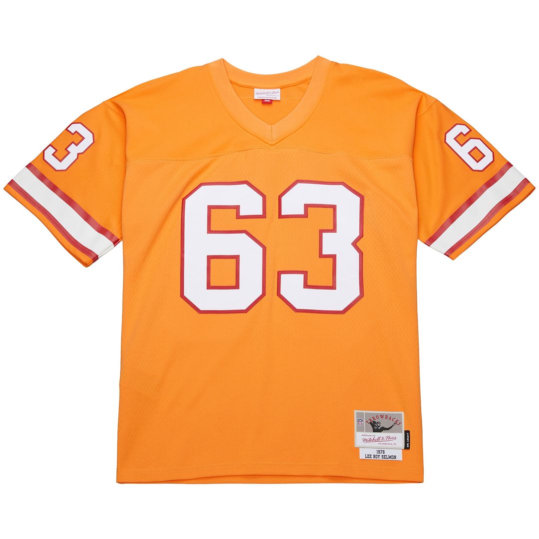 Lee Roy Selmon Tampa Bay Buccaneers Mitchell & Ness 1976 Legacy Replica Jersey - Orange Official NFL Team Apparel Football Fan Gear
