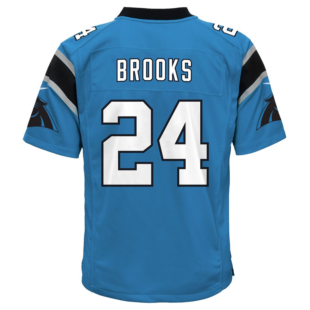 Jonathon Brooks Carolina Panthers Nike Youth Game Jersey - Black Official NFL Team Apparel Football Fan Gear