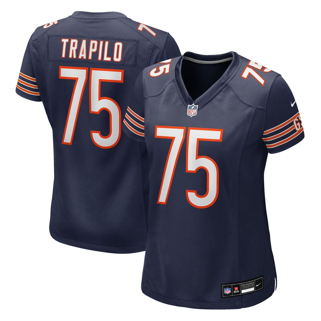Ozzy Trapilo Chicago Bears Nike Women's Team Game Jersey - Navy Official NFL Team Apparel Football Fan Gear