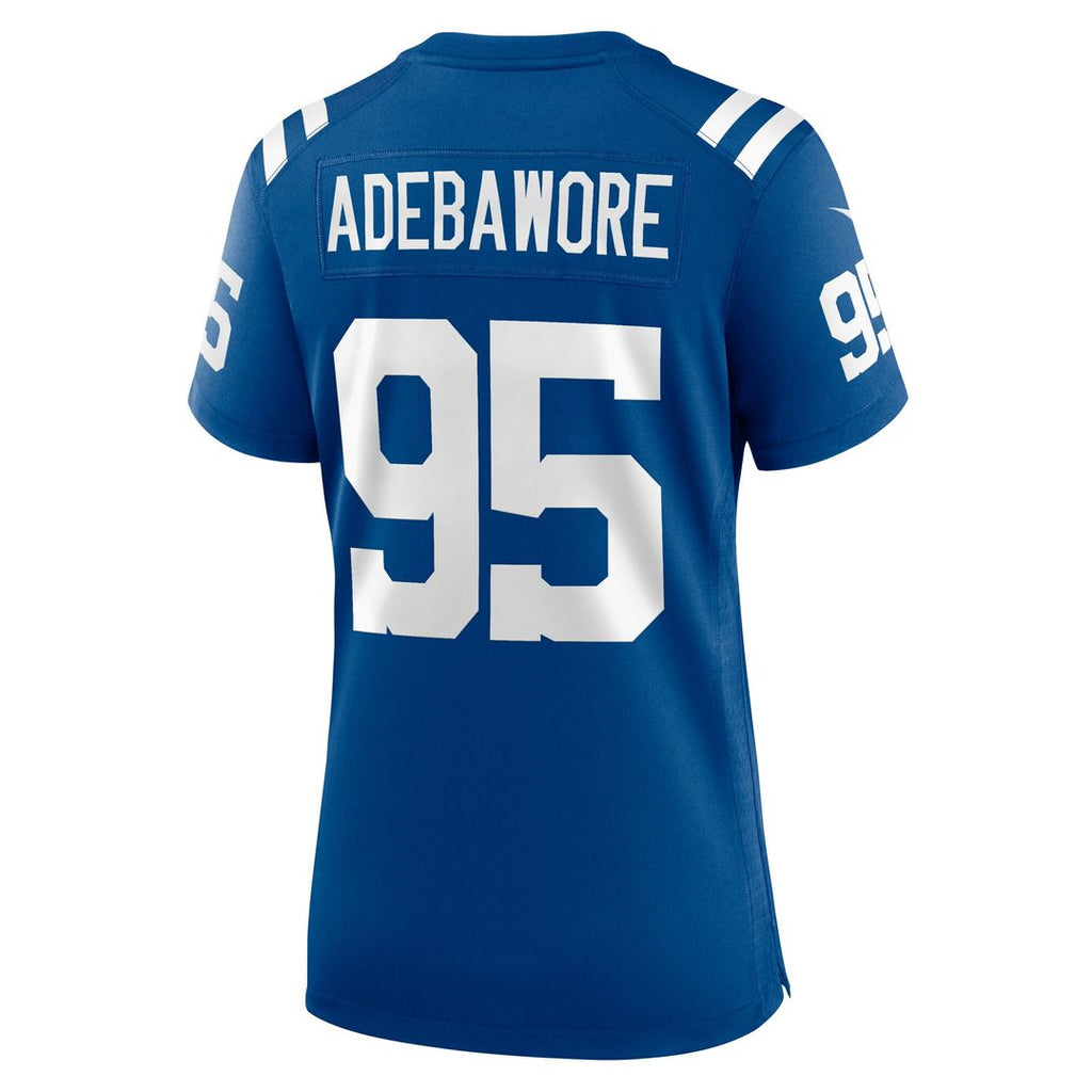 Adetomiwa Adebawore Indianapolis Colts Nike Women's Team Game Jersey - Royal Official NFL Team Apparel Football Fan Gear
