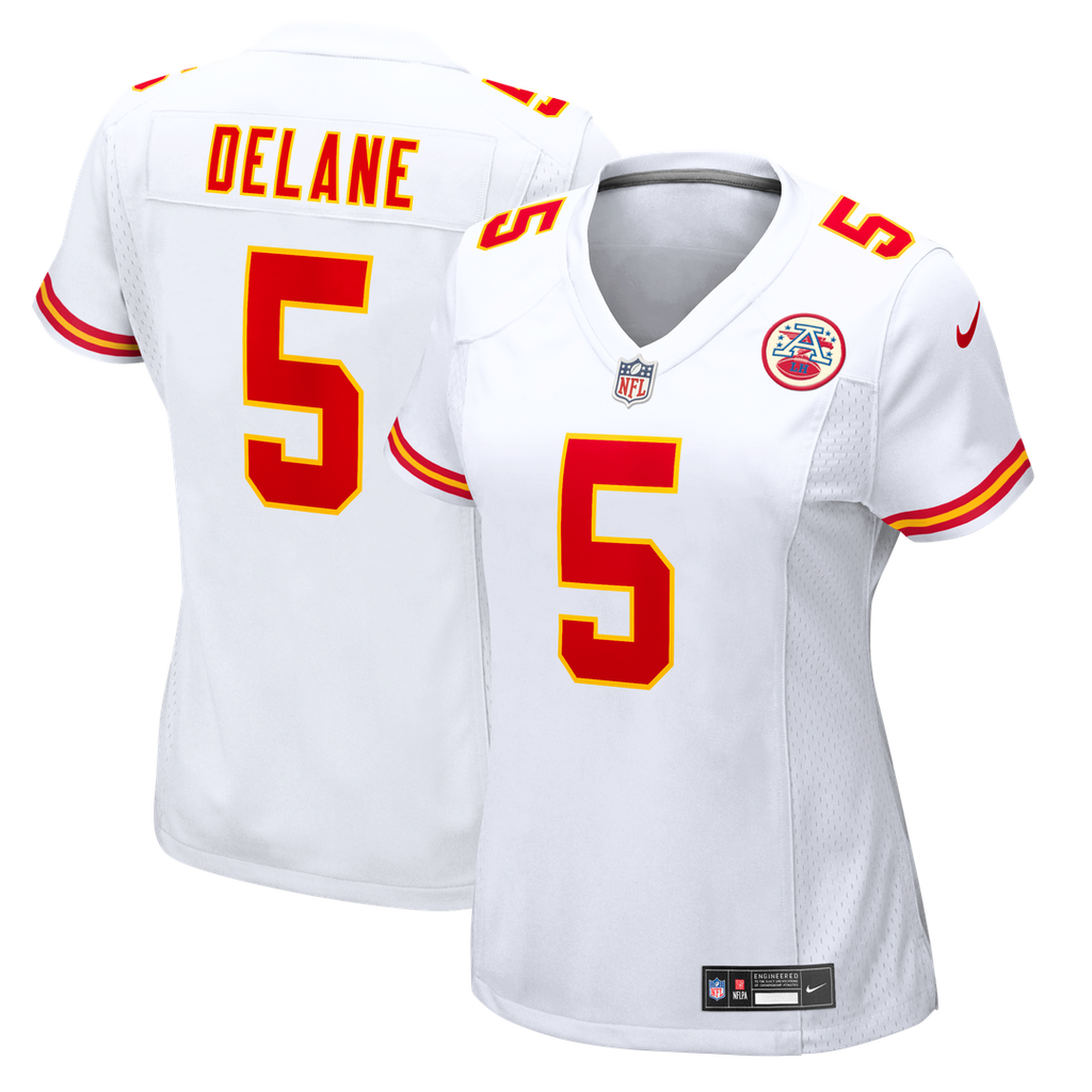 Mansoor Delane Kansas City Chiefs Nike Women's Game Jersey - White Official NFL Team Apparel Football Fan Gear