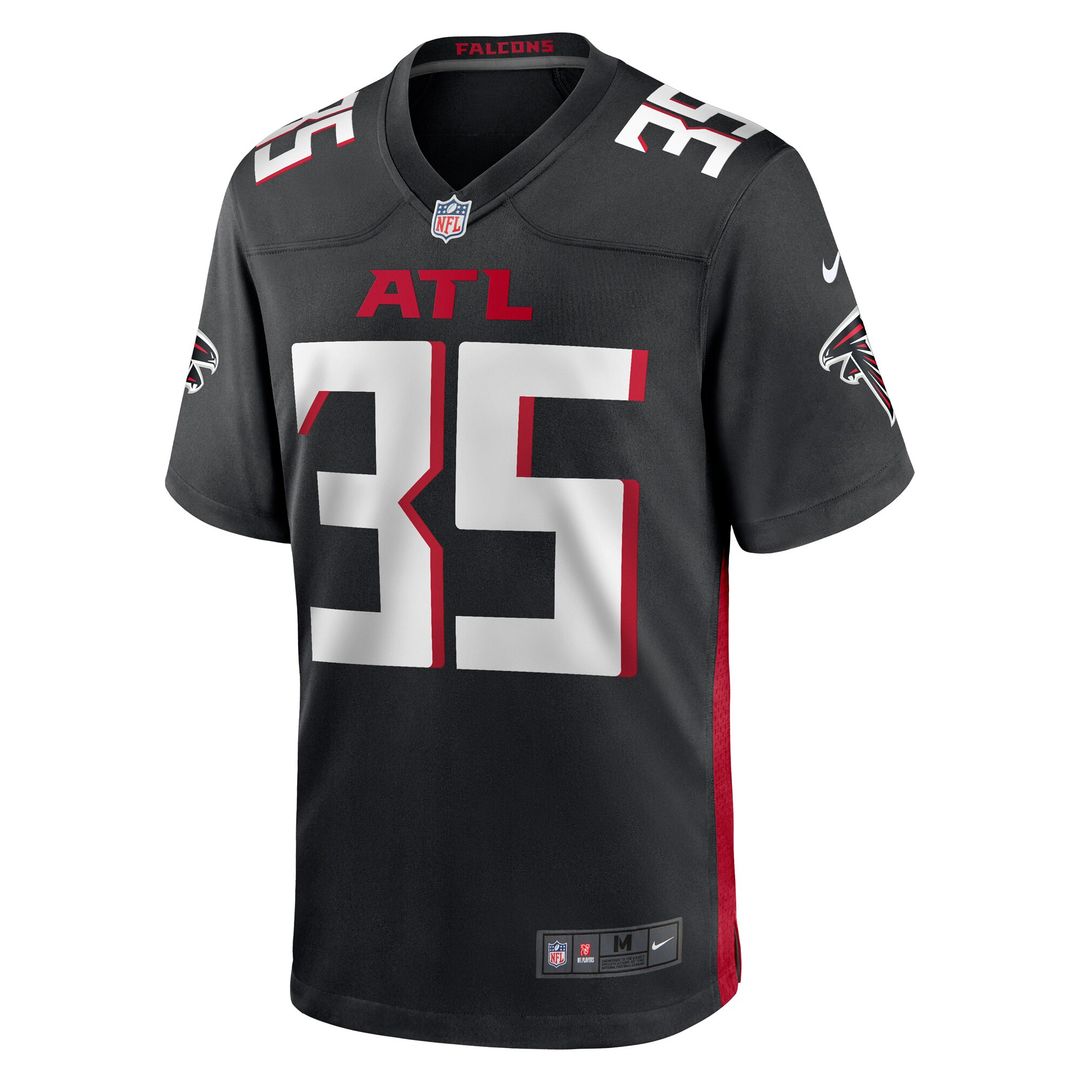 Natrone Brooks Atlanta Falcons Nike Team Game Jersey - Black Official NFL Team Apparel Football Fan Gear