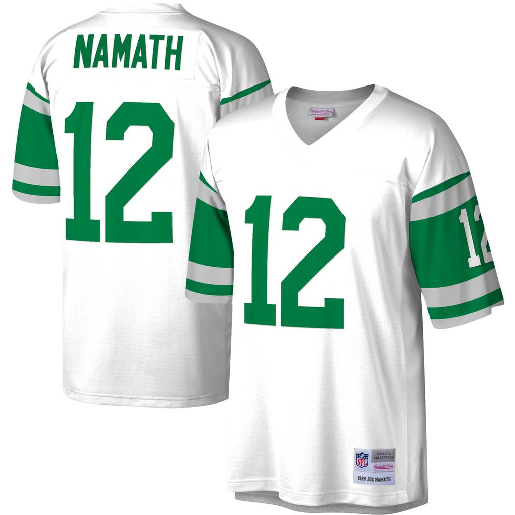 Joe Namath New York Jets Mitchell & Ness Legacy Replica Jersey - White Official NFL Team Apparel Football Fan Gear