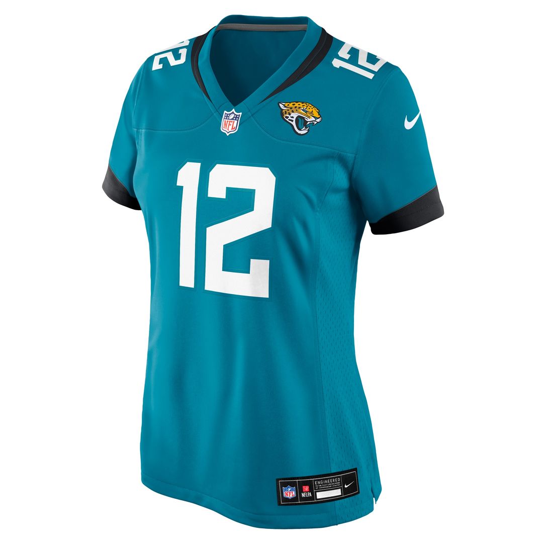Travis Hunter Jacksonville Jaguars Nike Women's Team Game Jersey - Teal Official NFL Team Apparel Football Fan Gear