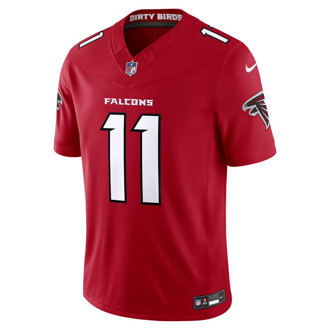 Jalon Walker Atlanta Falcons Nike Vapor F.U.S.E. Stitched Limited Jersey - Red Official NFL Team Apparel Football Fan Gear