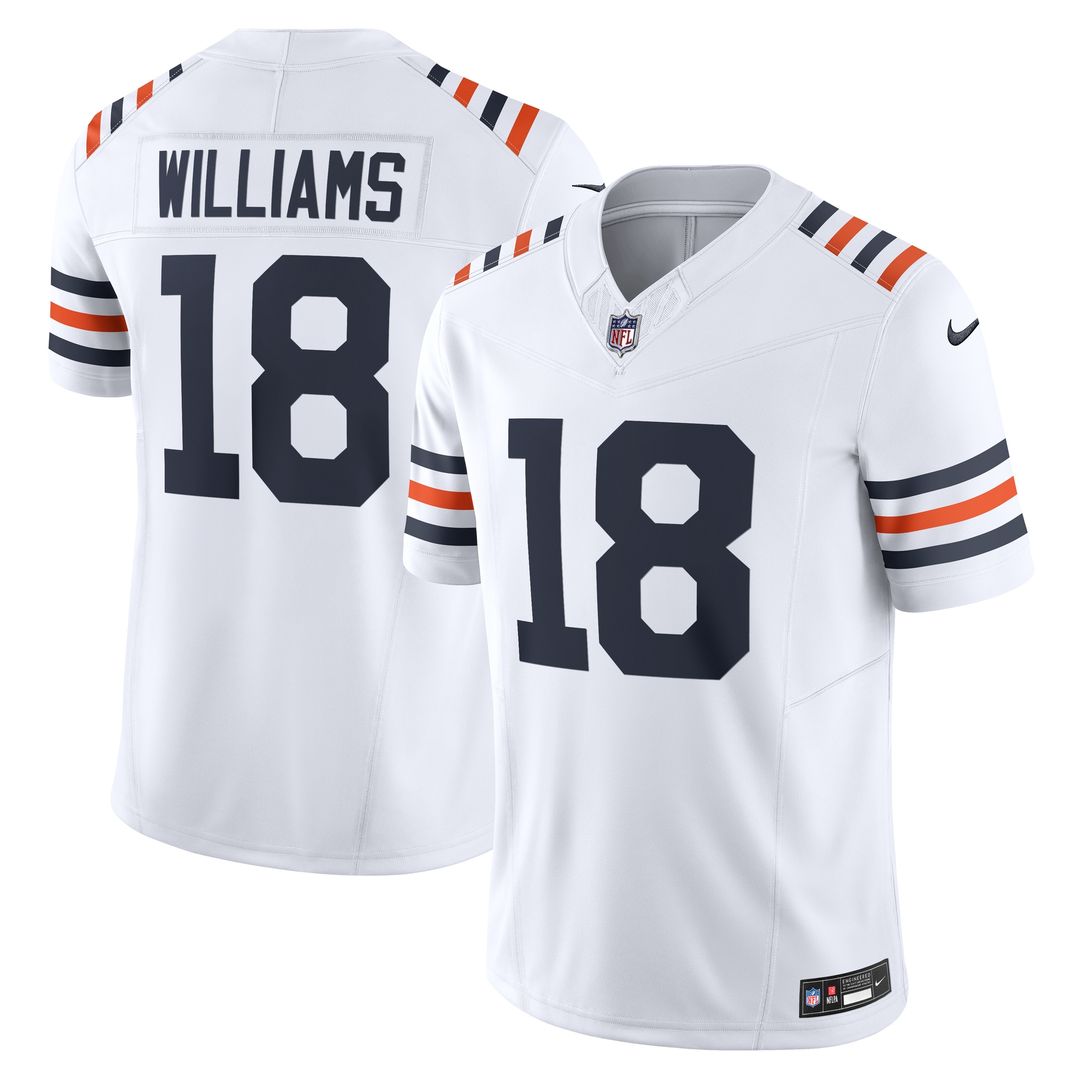 Caleb Williams Chicago Bears Nike Vapor F.U.S.E. Limited Jersey - White Official NFL Team Apparel Football Fan Gear