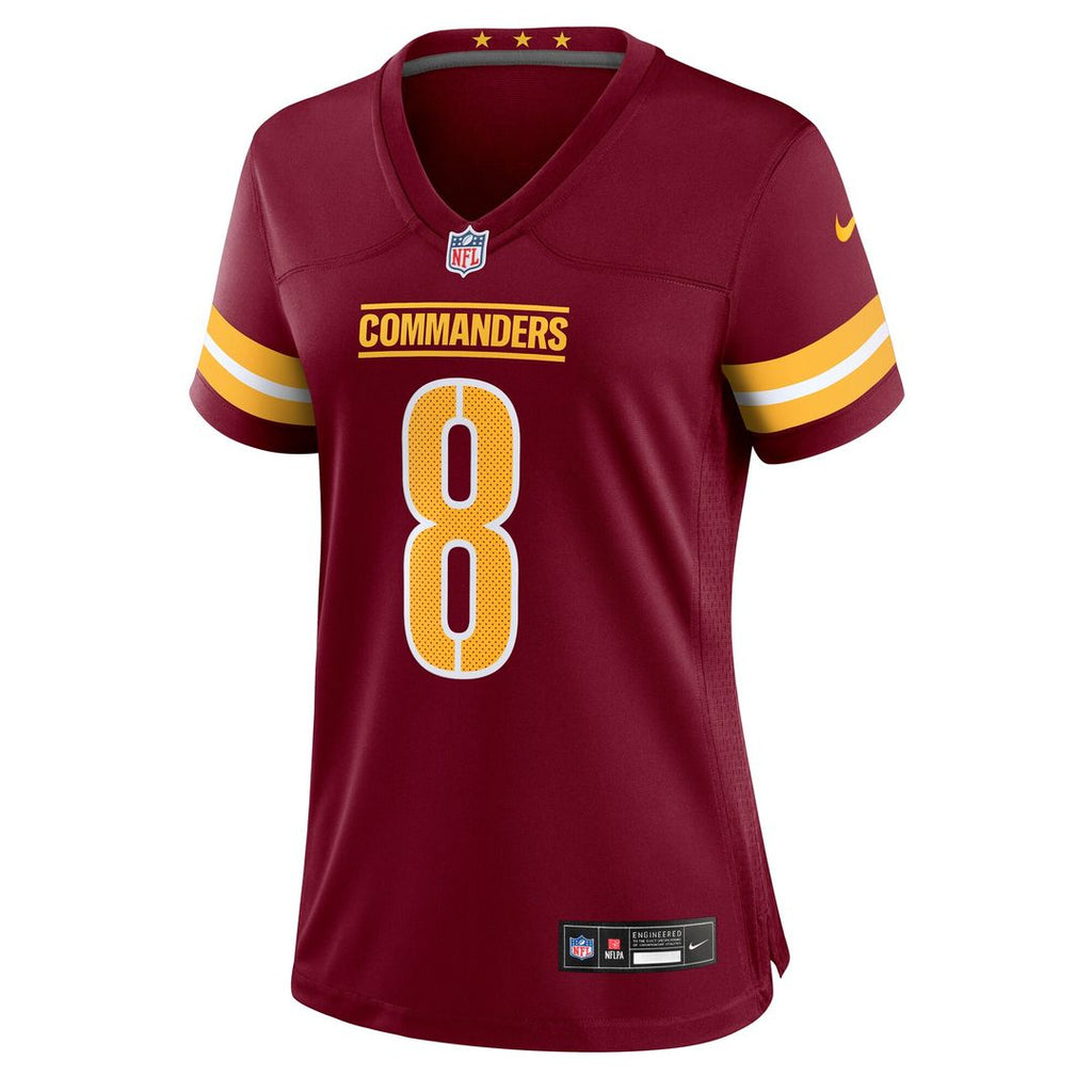Marcus Mariota Washington Commanders Nike Women's Team Game Jersey - Burgundy Official NFL Team Apparel Football Fan Gear