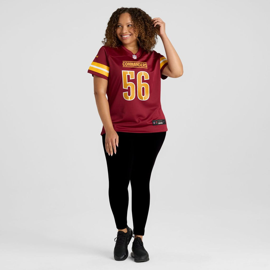 Kain Medrano Washington Commanders Nike Women's Team Game Jersey - Burgundy Official NFL Team Apparel Football Fan Gear