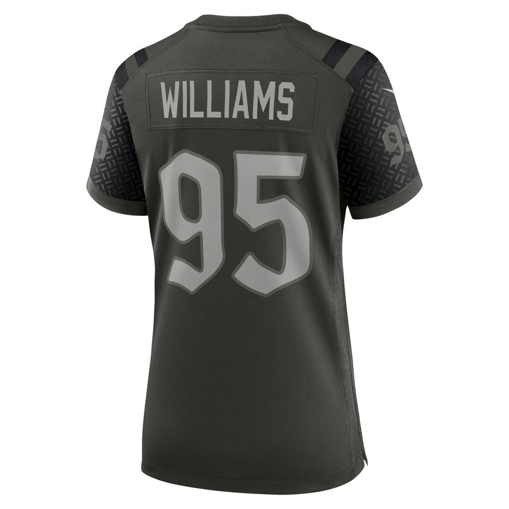 Quinnen Williams New York Jets Nike Women's 2025 Rivalries Collection Game Jersey - Gotham Green Official NFL Team Apparel Football Fan Gear