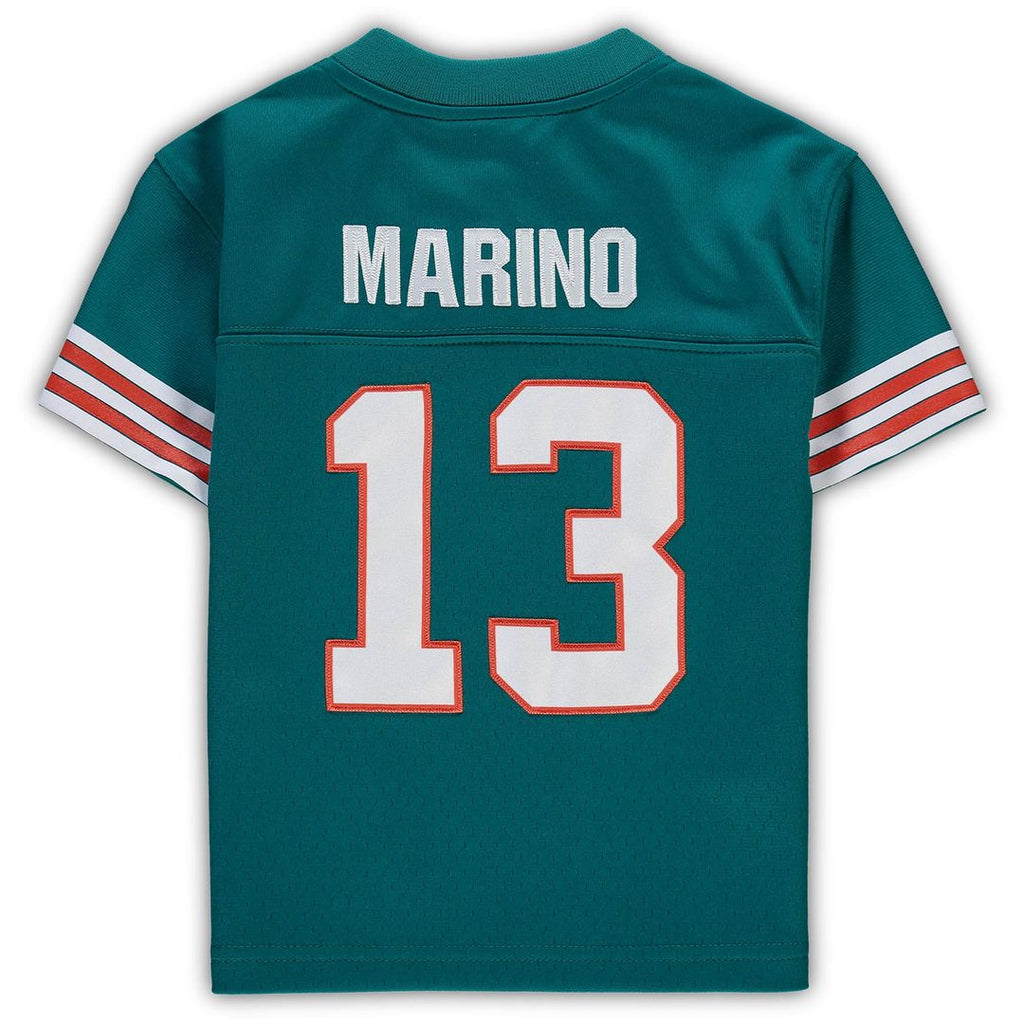 Dan Marino Miami Dolphins Mitchell & Ness Infant 1984 Retired Legacy Jersey - Aqua Official NFL Team Apparel Football Fan Gear