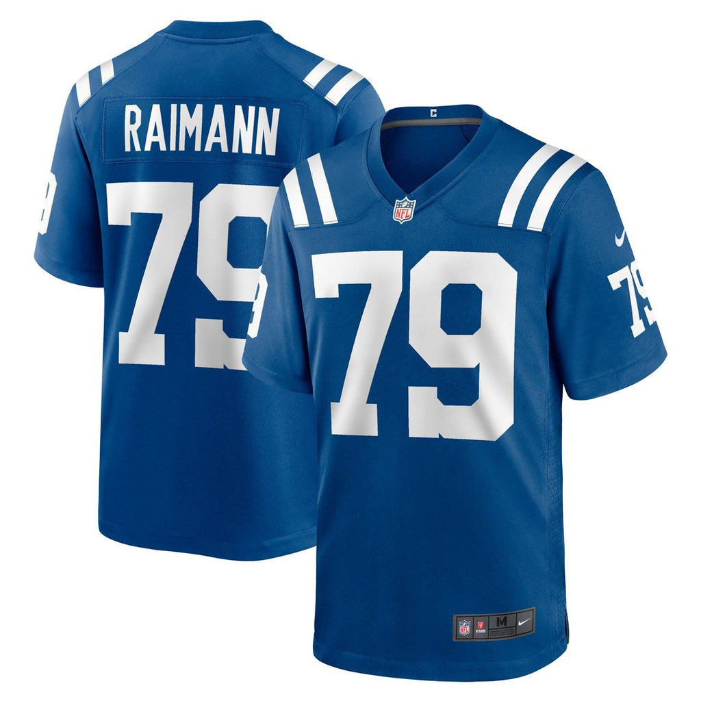 Bernhard Raimann Indianapolis Colts Nike Player Game Jersey - Royal Official NFL Team Apparel Football Fan Gear