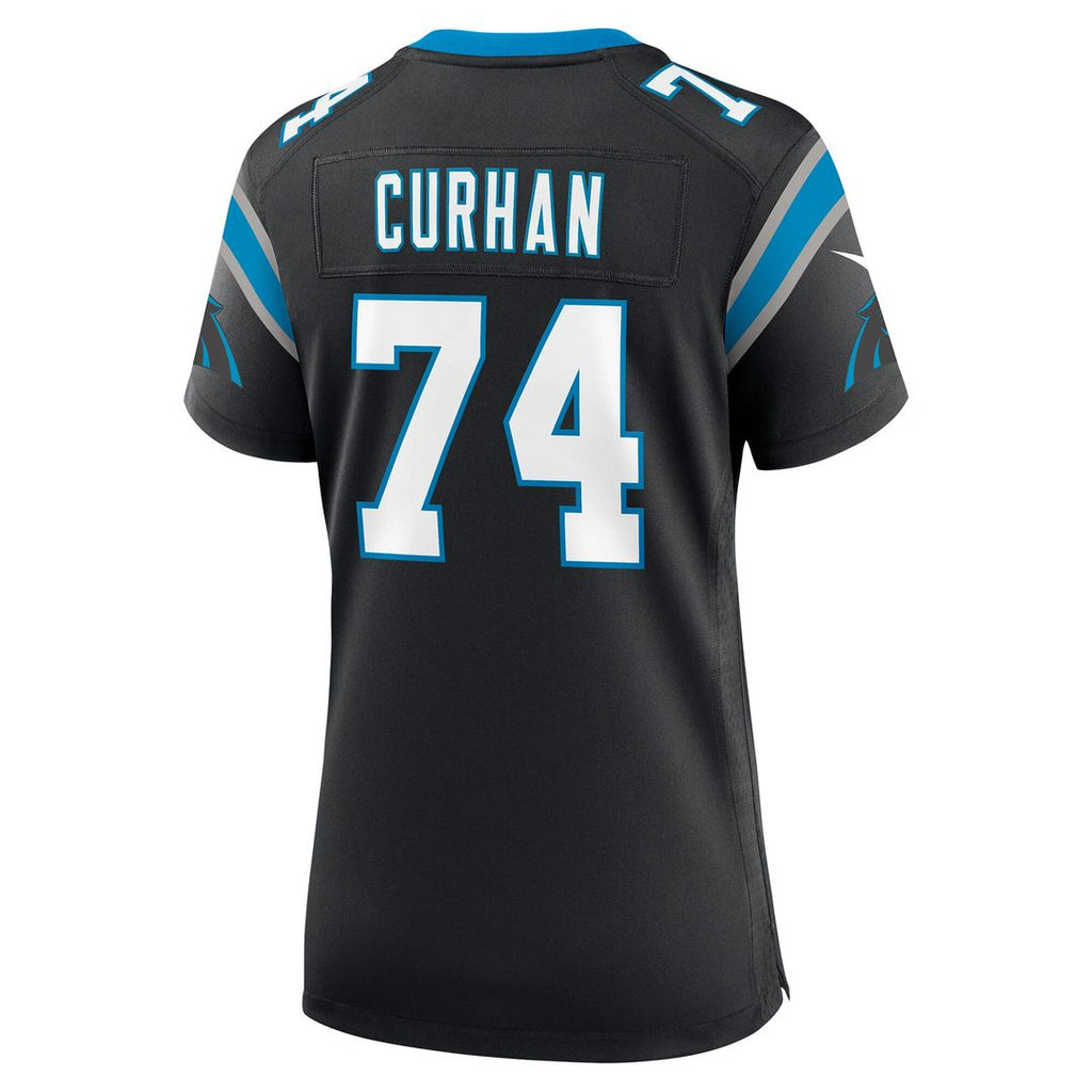 Jake Curhan Carolina Panthers Nike Women's Team Game Jersey - Black Official NFL Team Apparel Football Fan Gear