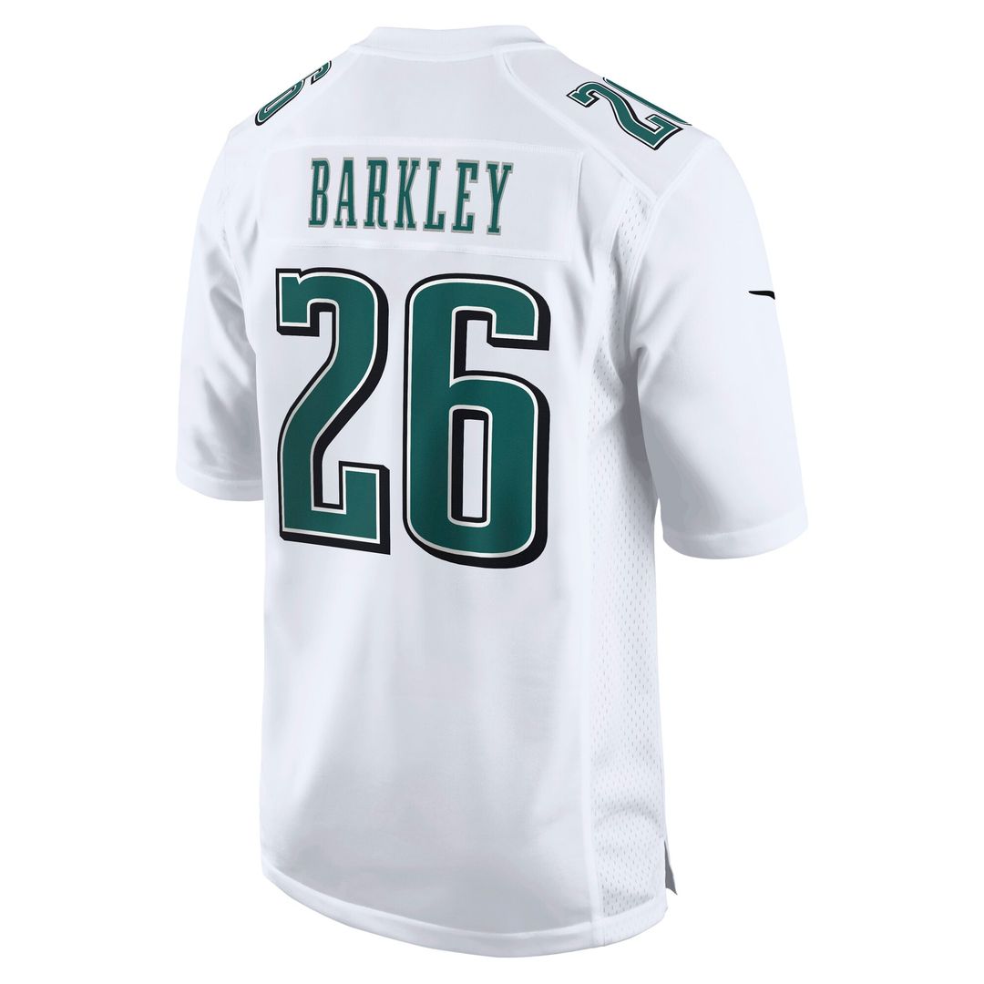 Saquon Barkley Philadelphia Eagles Nike Fashion Game Jersey - Tundra White Official NFL Team Apparel Football Fan Gear