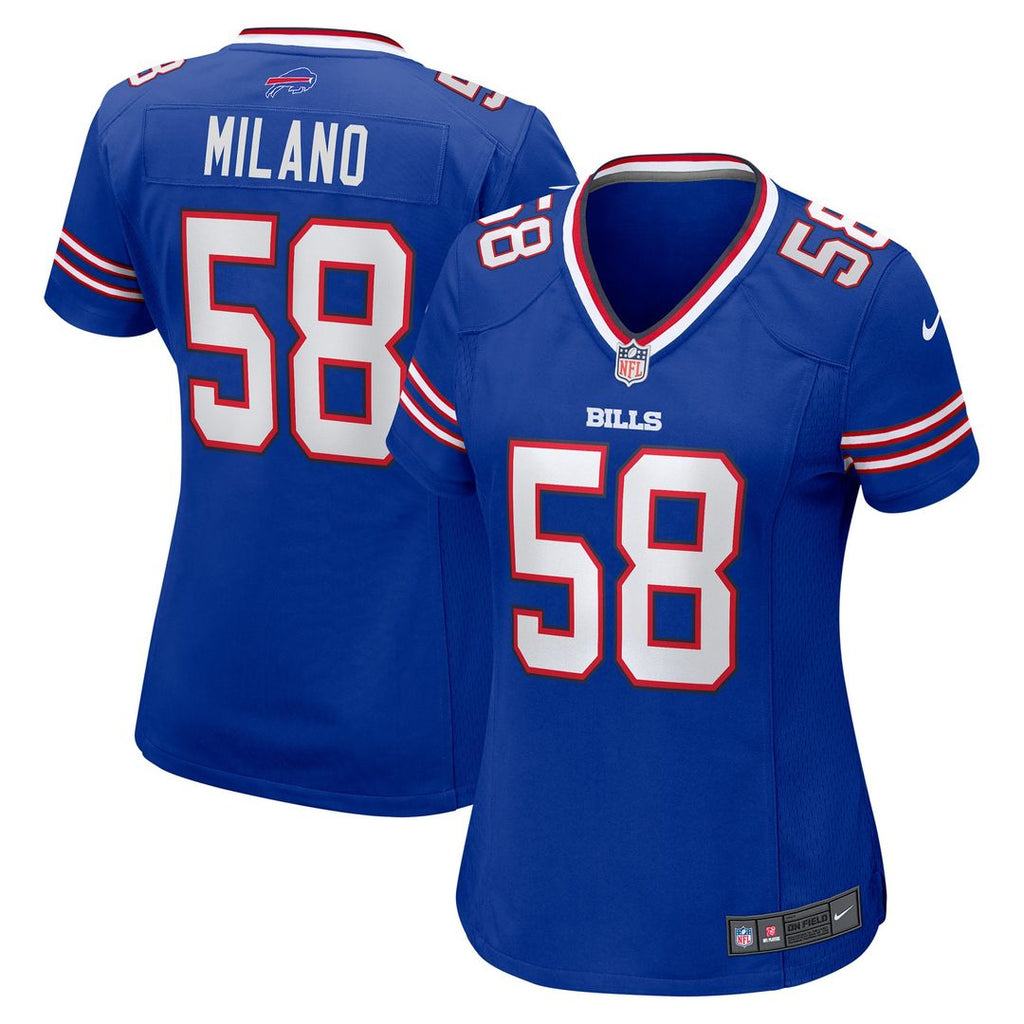 Matt Milano Buffalo Bills Nike Women's Game Jersey - Royal Official NFL Team Apparel Football Fan Gear