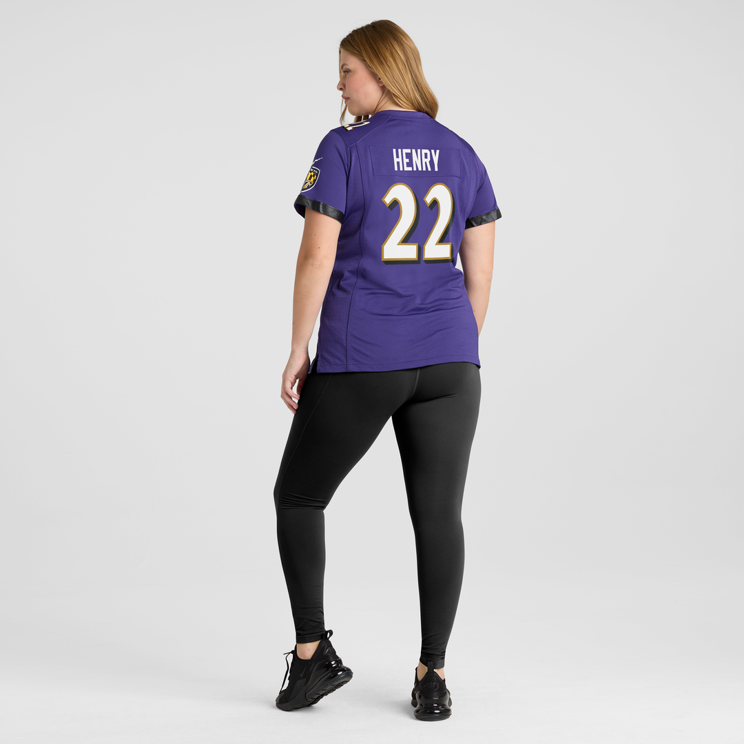 Derrick Henry Baltimore Ravens Nike Women's Game Player Jersey - Purple Official NFL Team Apparel Football Fan Gear