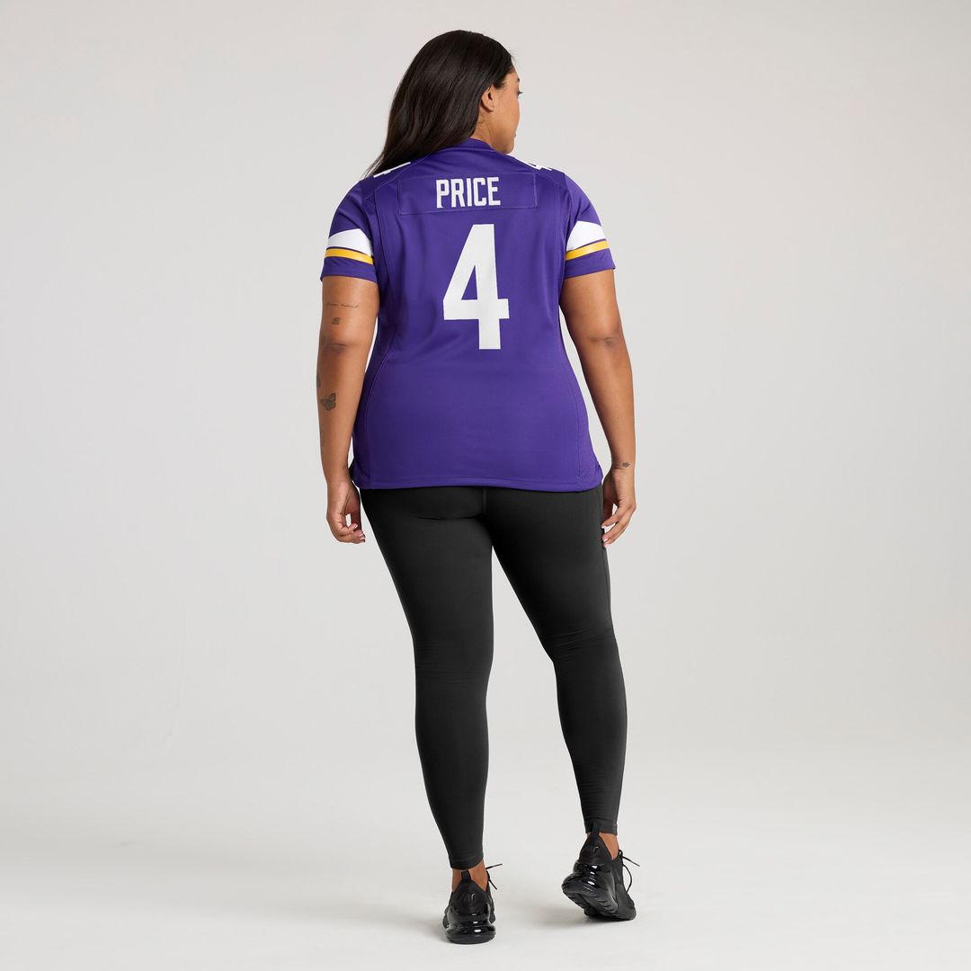 Myles Price Minnesota Vikings Nike Women's Team Game Jersey - Purple Official NFL Team Apparel Football Fan Gear