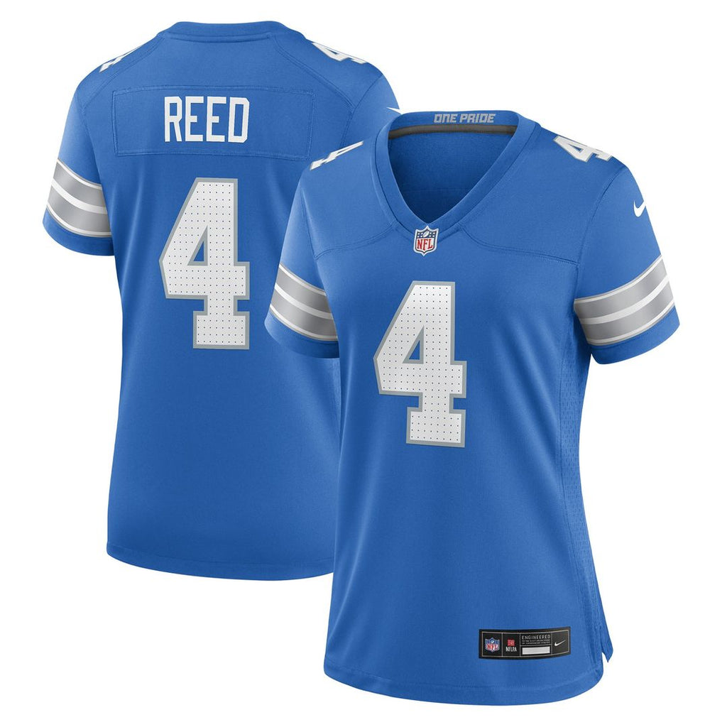 D.J. Reed Detroit Lions Nike Women's Team Game Jersey - Blue Official NFL Team Apparel Football Fan Gear