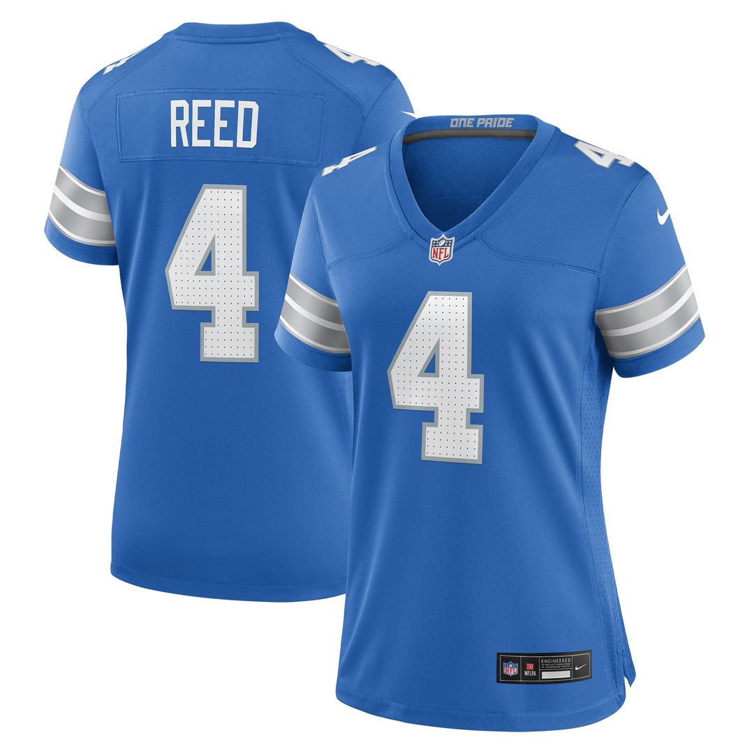 D.J. Reed Detroit Lions Nike Women's Team Game Jersey - Blue Official NFL Team Apparel Football Fan Gear