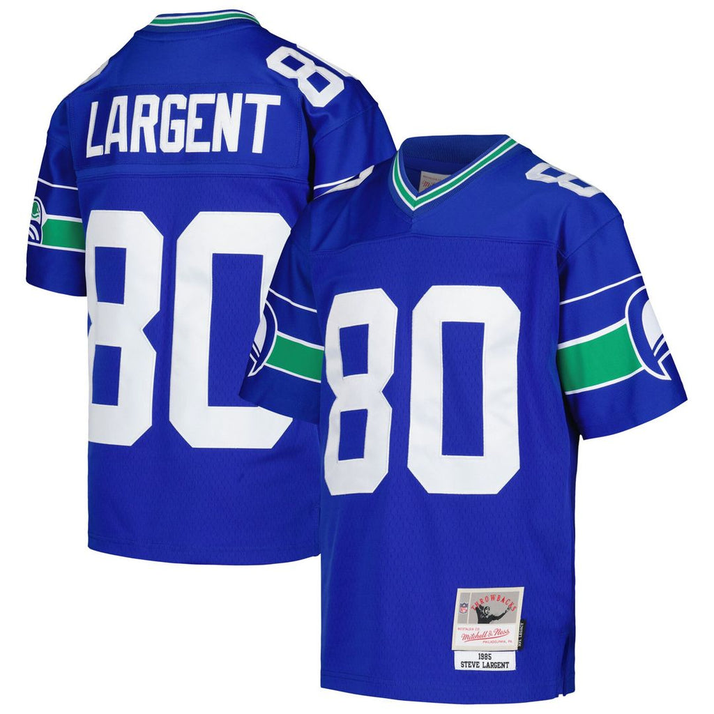 Steve Largent Seattle Seahawks Mitchell & Ness Youth 1985 Retired Player Legacy Jersey - Royal Official NFL Team Apparel Football Fan Gear