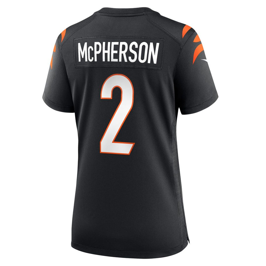 Evan McPherson Cincinnati Bengals Nike Women's Game Jersey - Black Official NFL Team Apparel Football Fan Gear