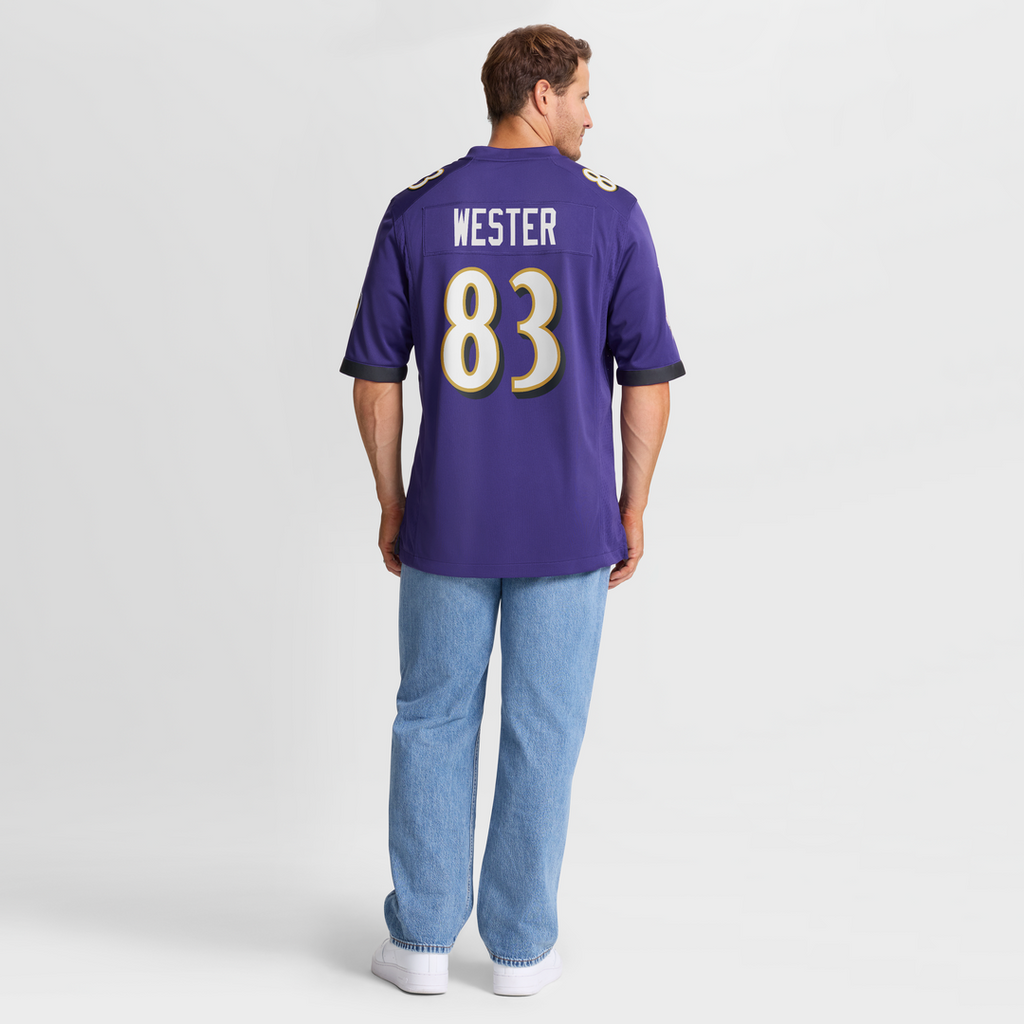 LaJohntay Wester Baltimore Ravens Nike Team Game Jersey - Purple Official NFL Team Apparel Football Fan Gear