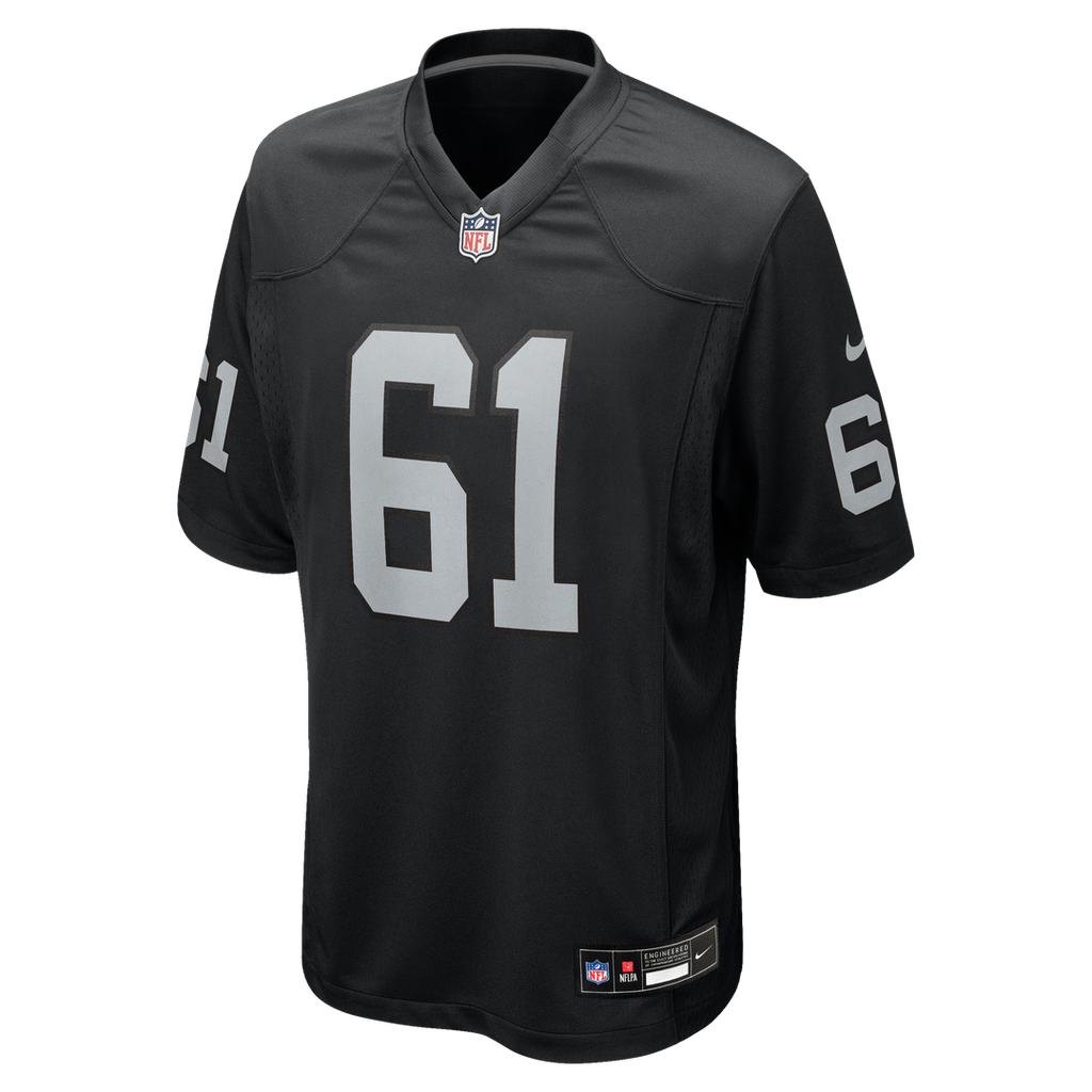Jordan Meredith Las Vegas Raiders Nike Game Player Jersey - Black Official NFL Team Apparel Football Fan Gear