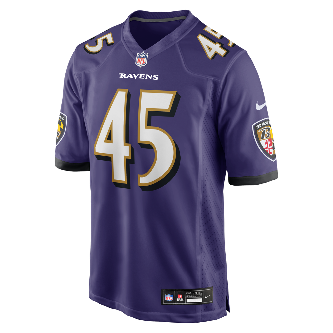 Mike Green Baltimore Ravens Nike Team Game Jersey - Purple Official NFL Team Apparel Football Fan Gear