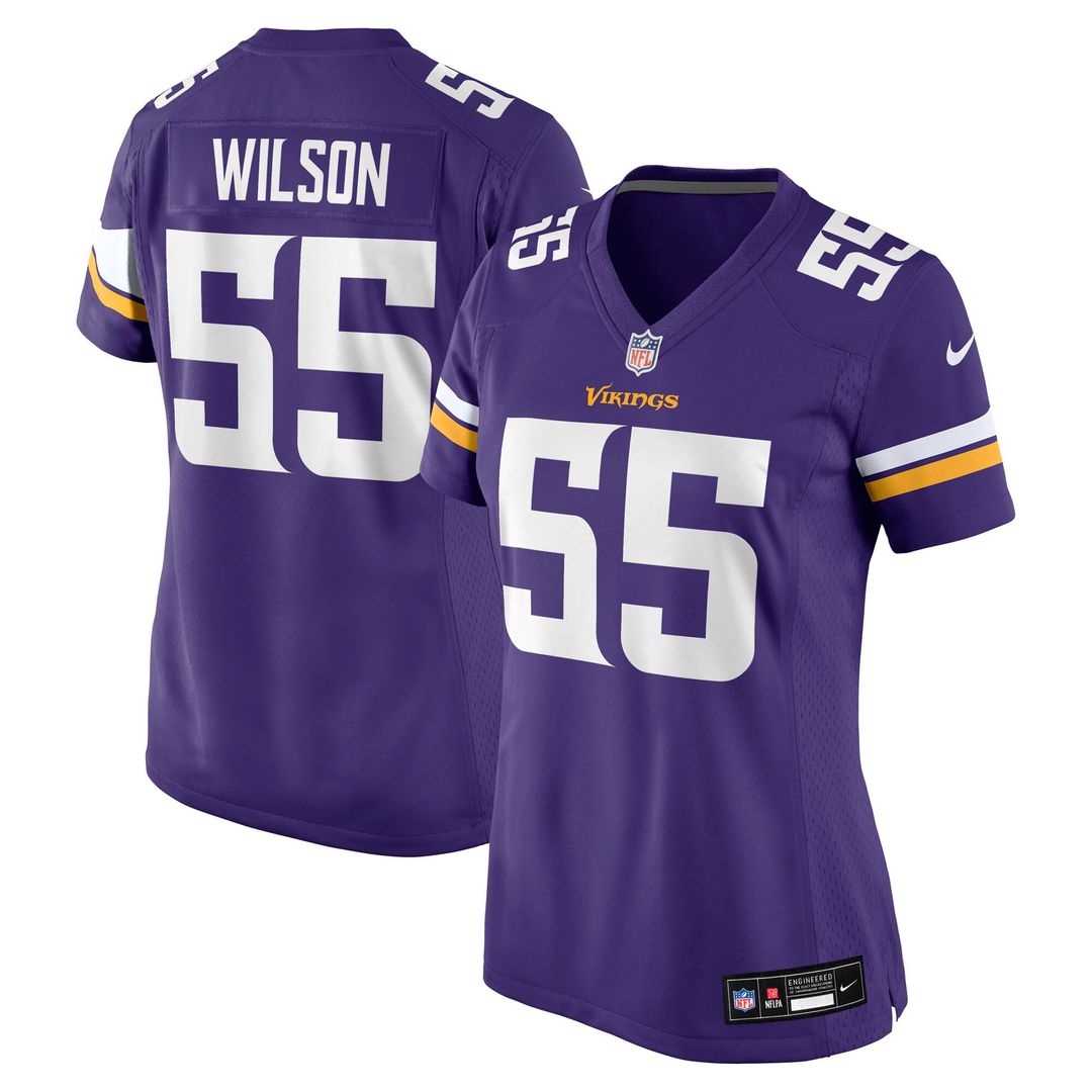 Eric Wilson Minnesota Vikings Nike Women's Team Game Jersey - Purple Official NFL Team Apparel Football Fan Gear