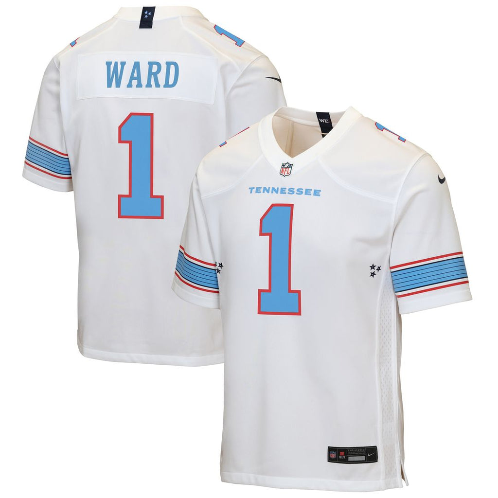 Cameron Ward Tennessee Titans Nike Youth Game Jersey - White Official NFL Team Apparel Football Fan Gear