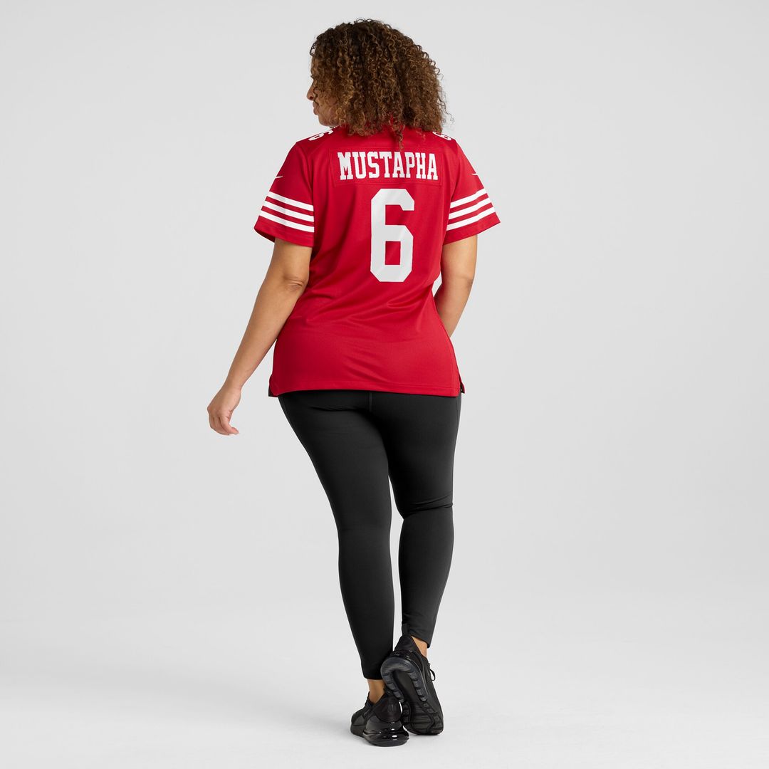 Malik Mustapha San Francisco 49ers Nike Women's Team Game Jersey - Scarlet Official NFL Team Apparel Football Fan Gear