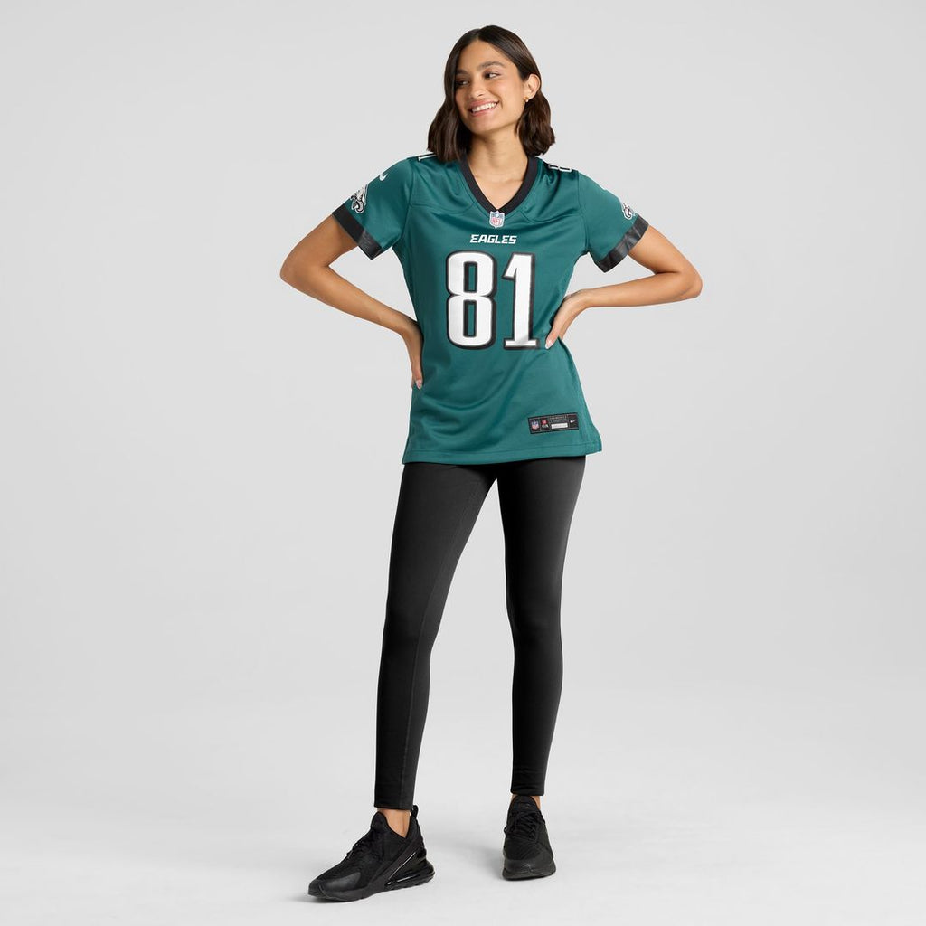 Grant Calcaterra Philadelphia Eagles Nike Women's Team Game Jersey - Midnight Green Official NFL Team Apparel Football Fan Gear