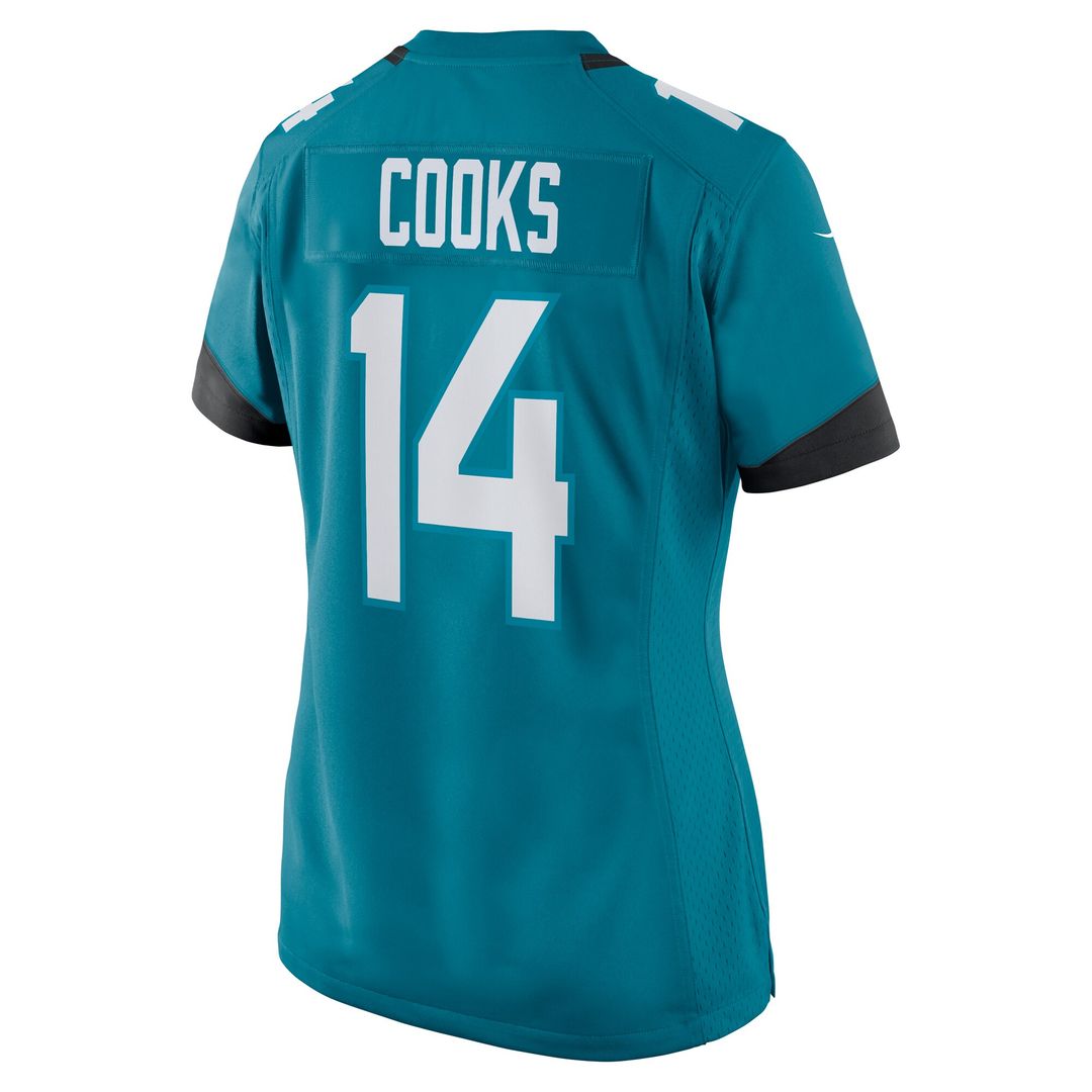 Elijah Cooks Jacksonville Jaguars Nike Women's Team Game Jersey - Teal Official NFL Team Apparel Football Fan Gear