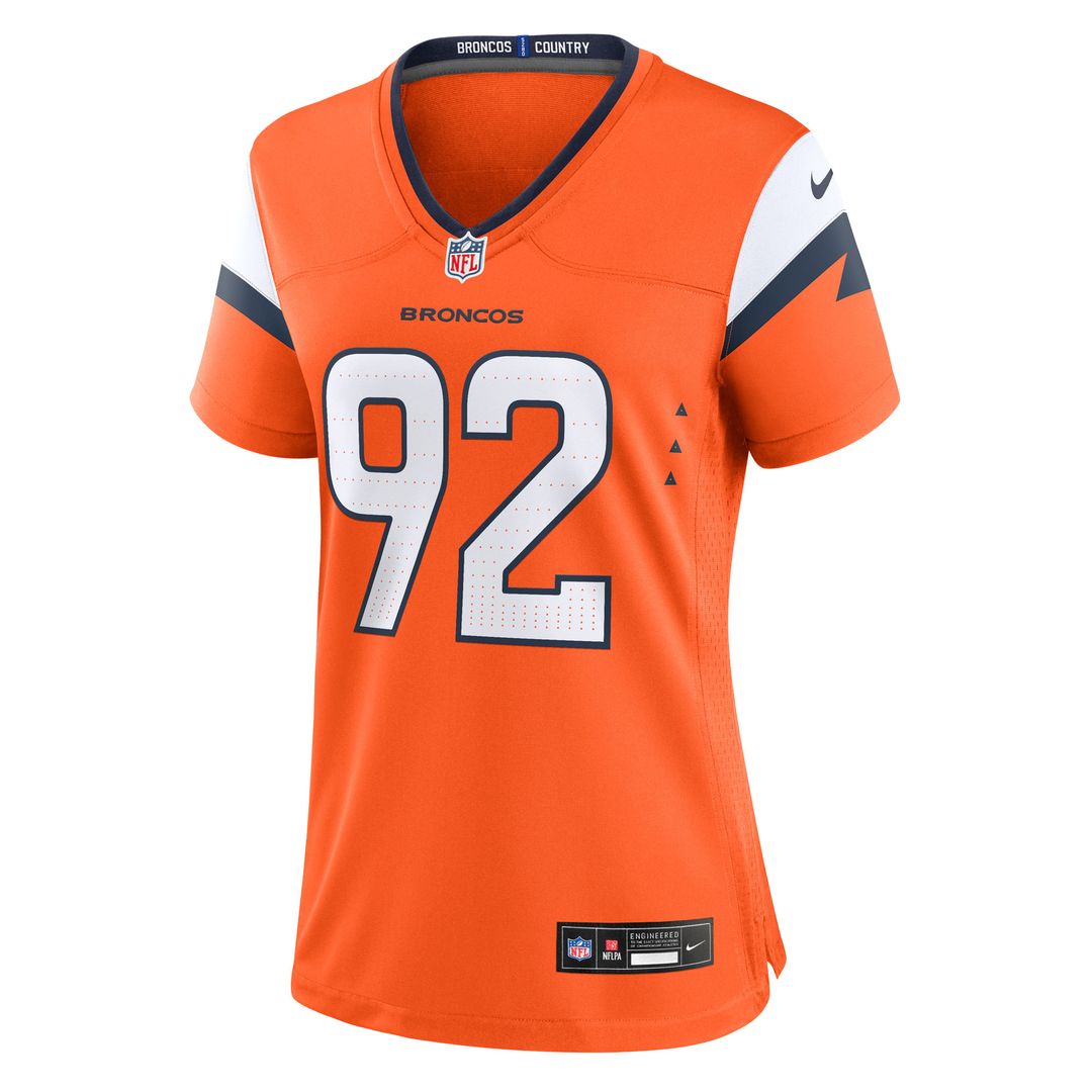 Dondrea Tillman Denver Broncos Nike Women's Team Game Jersey - Orange Official NFL Team Apparel Football Fan Gear