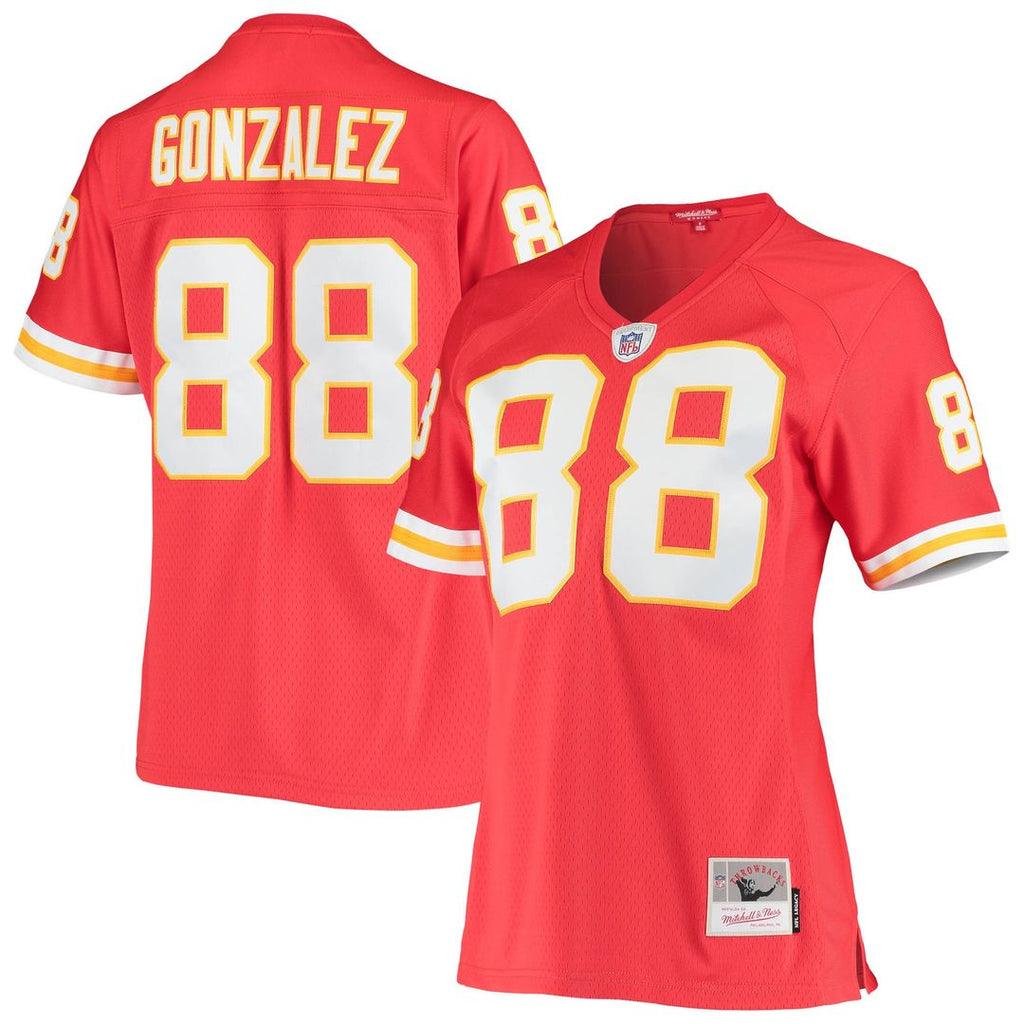 Tony Gonzalez Kansas City Chiefs Mitchell & Ness Women's Legacy Replica Team Jersey - Red Official NFL Team Apparel Football Fan Gear