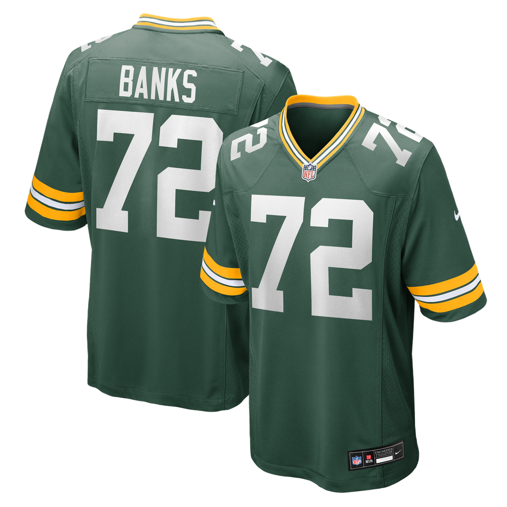 Brant Banks Green Bay Packers Nike Team Game Jersey - Green Official NFL Team Apparel Football Fan Gear