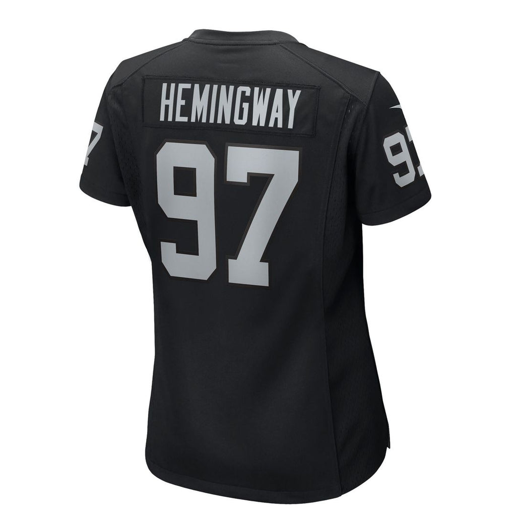 Tonka Hemingway Las Vegas Raiders Nike Women's Team Game Jersey - Black Official NFL Team Apparel Football Fan Gear