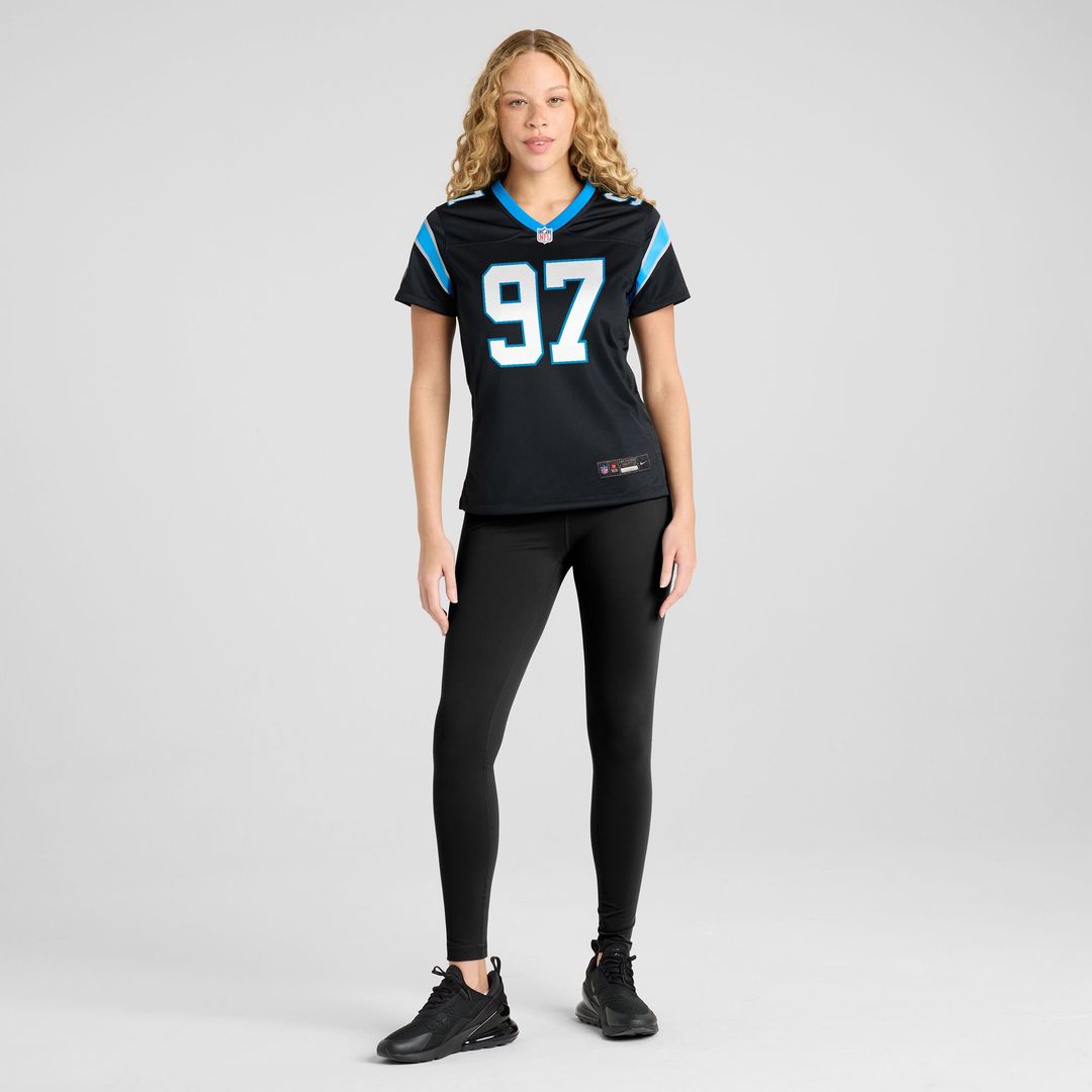 Bobby Brown III Carolina Panthers Nike Women's Team Game Jersey - Black Official NFL Team Apparel Football Fan Gear