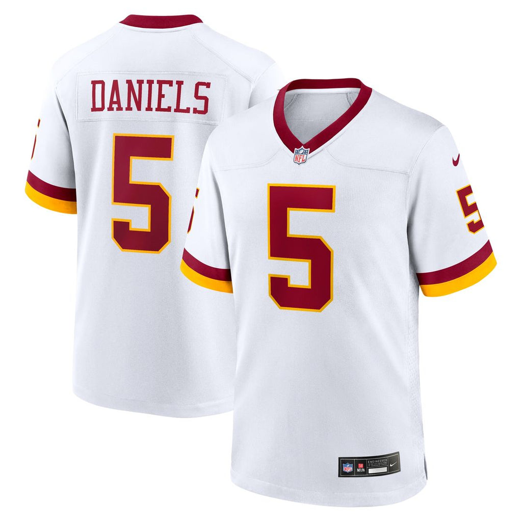 Jayden Daniels Washington Commanders Nike Game Super Bowl Era Jersey - White Official NFL Team Apparel Football Fan Gear