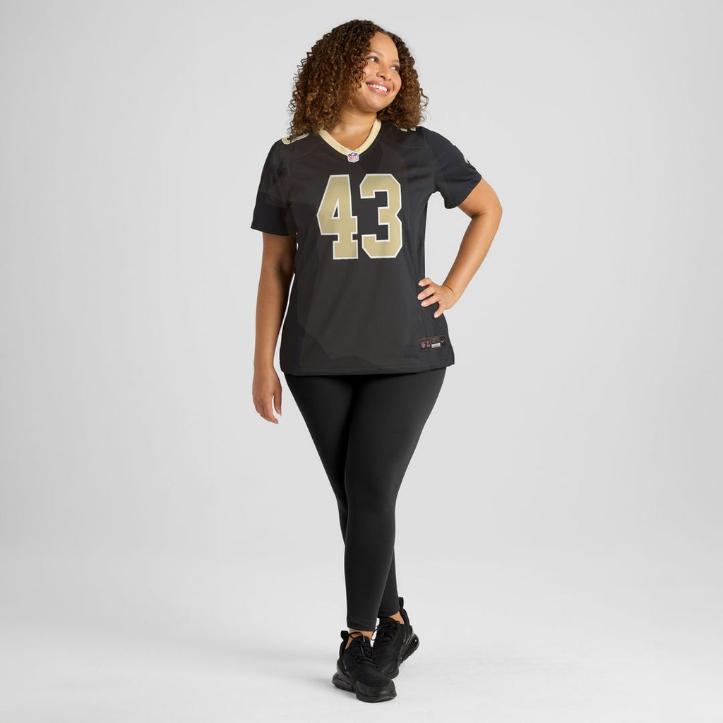 Michael Davis New Orleans Saints Nike Women's Team Game Jersey - Black Official NFL Team Apparel Football Fan Gear